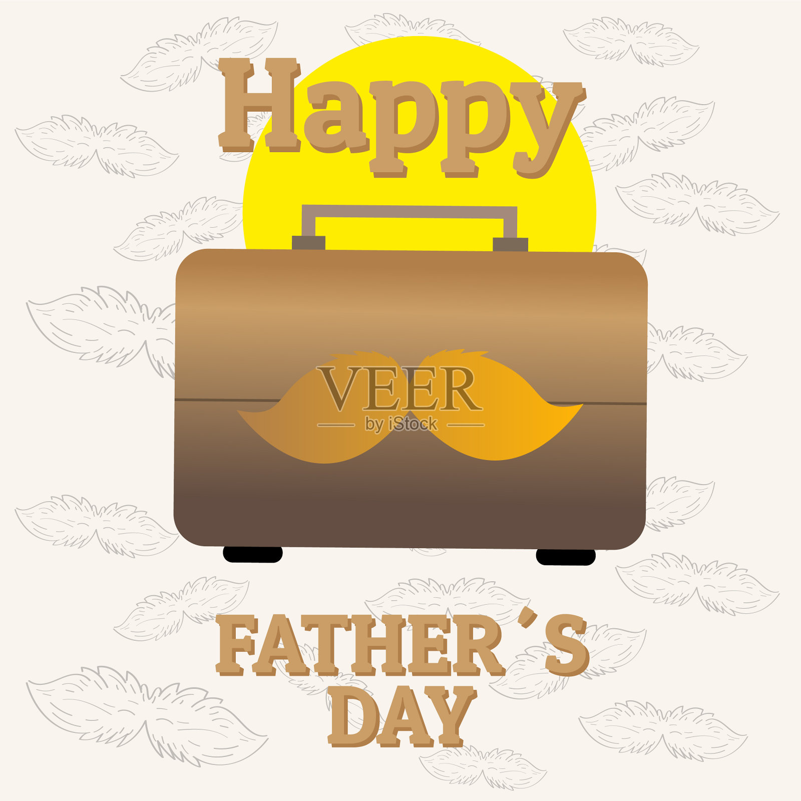 父亲节快乐插画图片素材