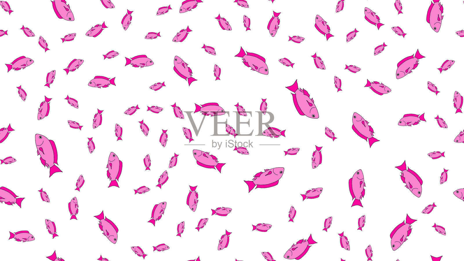 花色鲜艳，花色多样插画图片素材