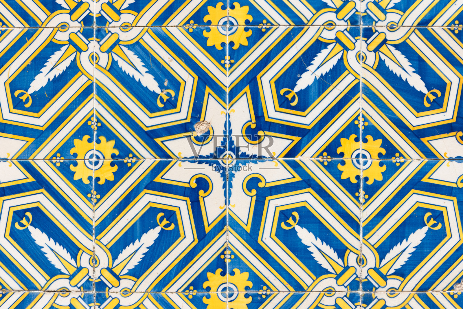 传统葡萄牙装饰瓷砖照片摄影图片