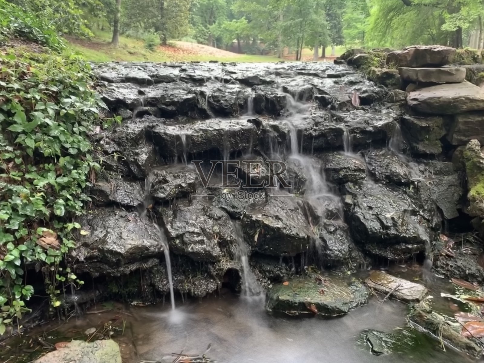 小瀑布照片摄影图片