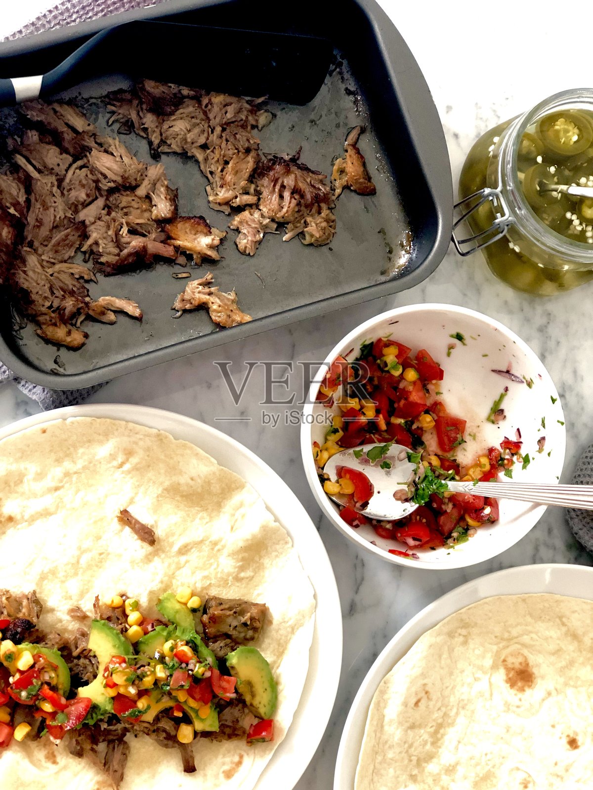 Pork上照片摄影图片