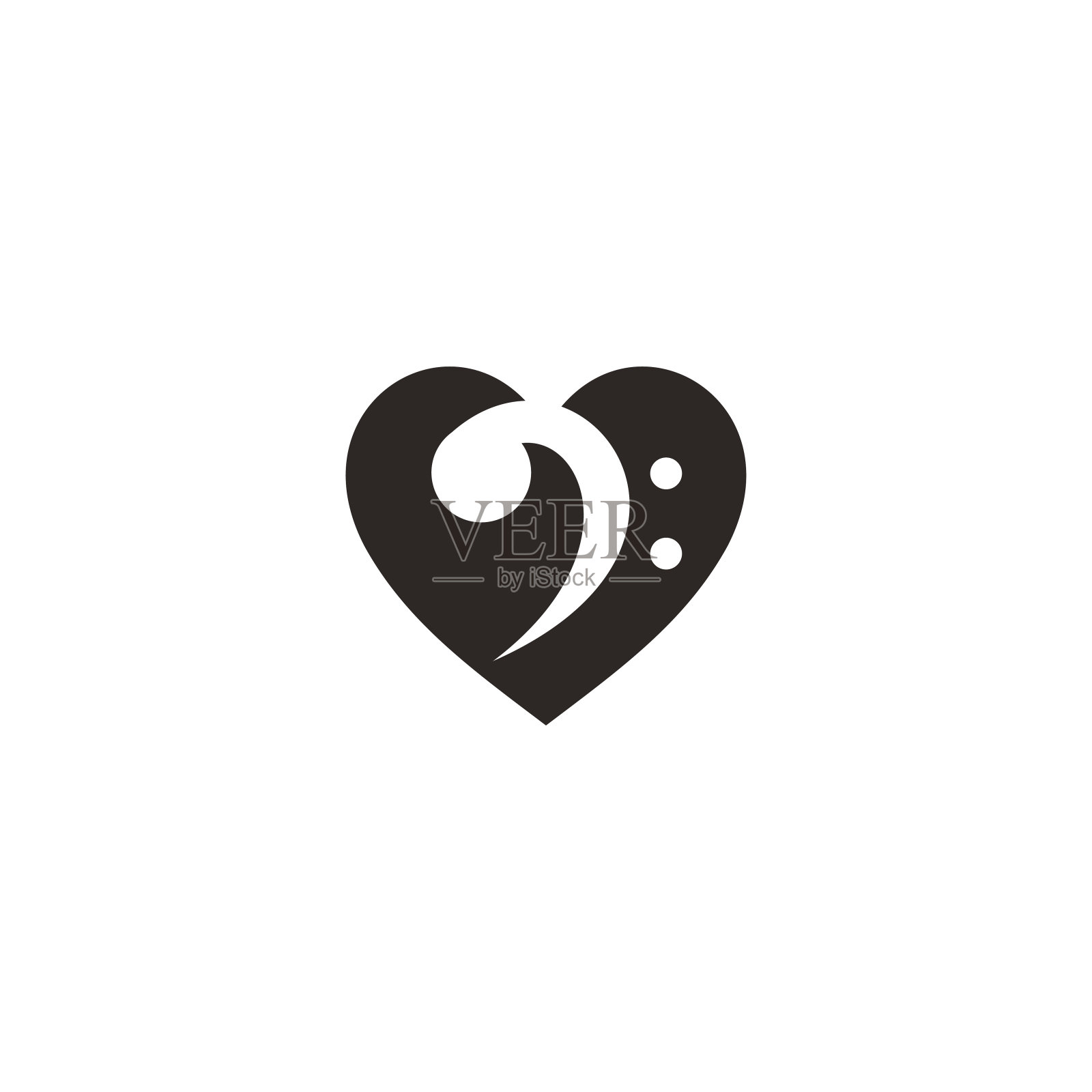 爱与音乐图标模板设计矢量插画图片素材