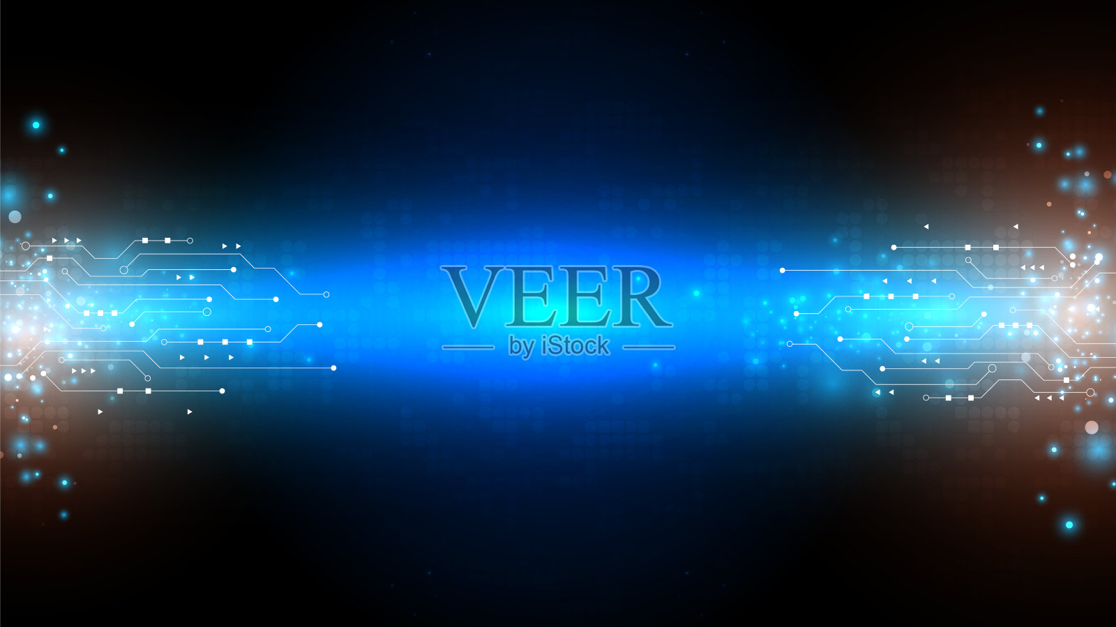 电路技术背景插画图片素材