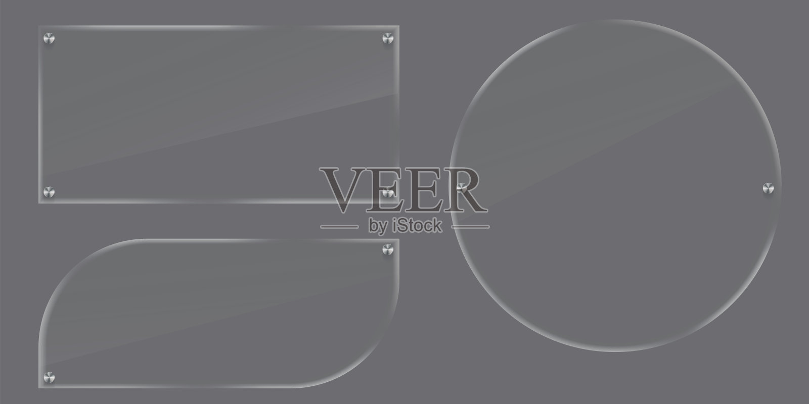 透明玻璃。矢量背景由塑料制成。绝缘有机玻璃板。股票的照片。插画图片素材