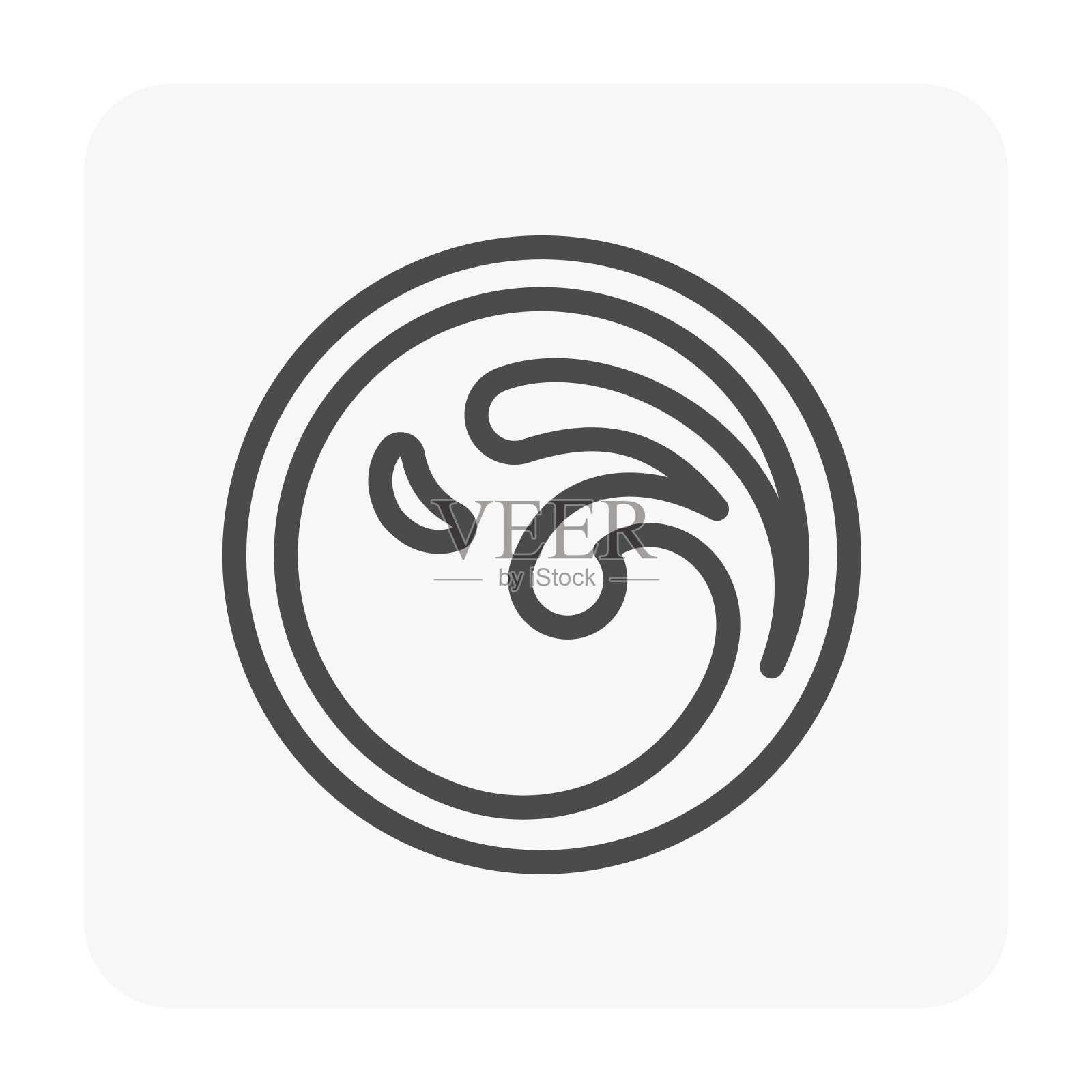 水波图标插画图片素材