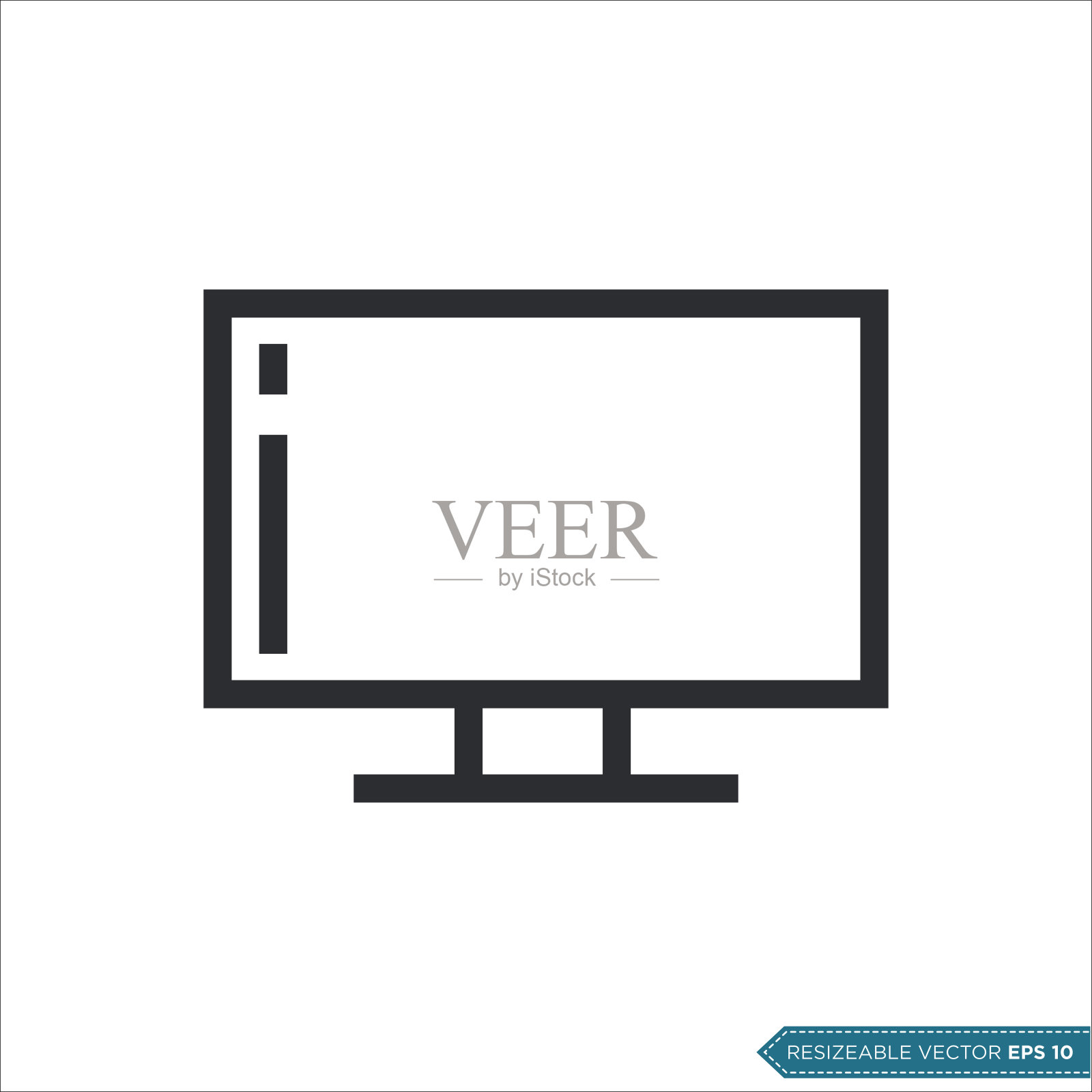 监控屏幕图标矢量模板插图设计插画图片素材