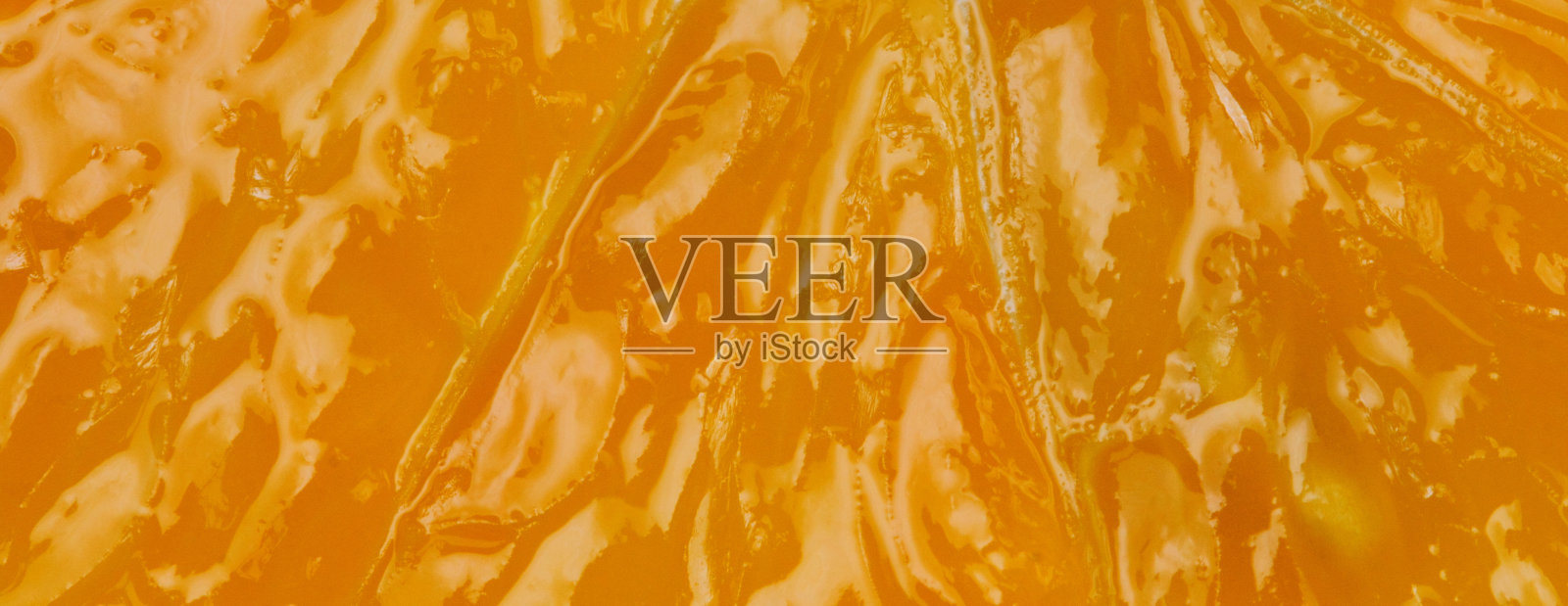 广泛的观点。橘浆特写，微距照片。素食。平铺，俯视图，拷贝空间。照片摄影图片