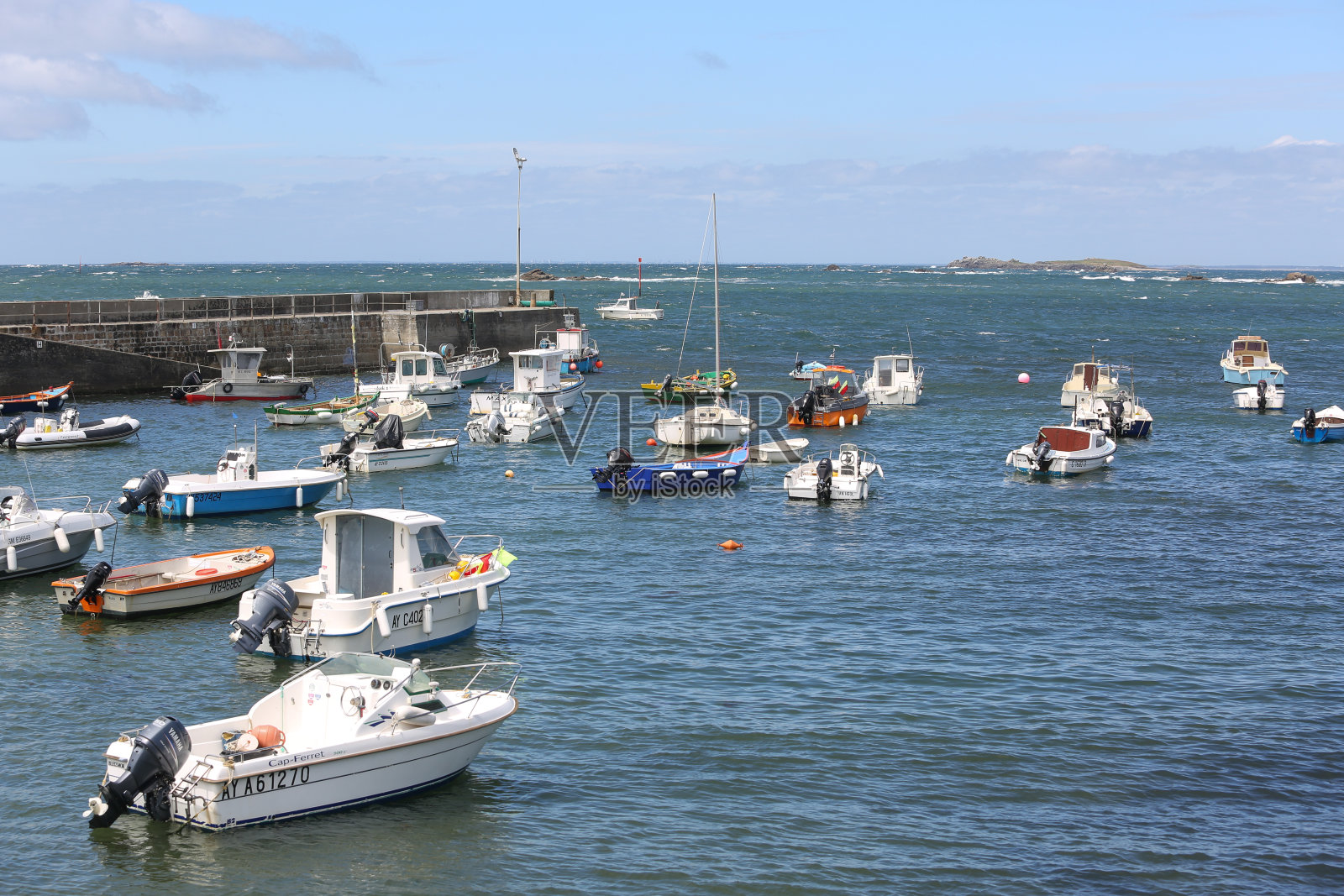 法国基伯隆的野生海岸照片摄影图片