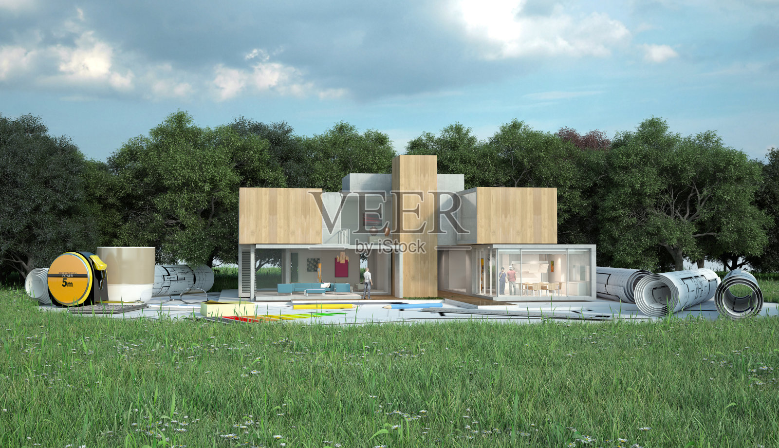 设计院项目在施工现场照片摄影图片