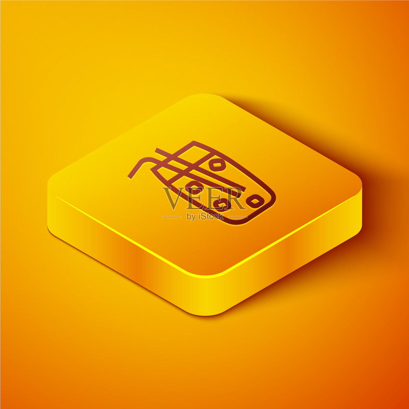 等距线鸡尾酒和酒精饮料的图标图标素材