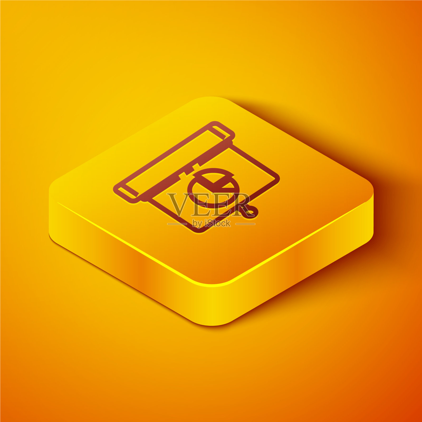 等距线表示金融业务图标素材