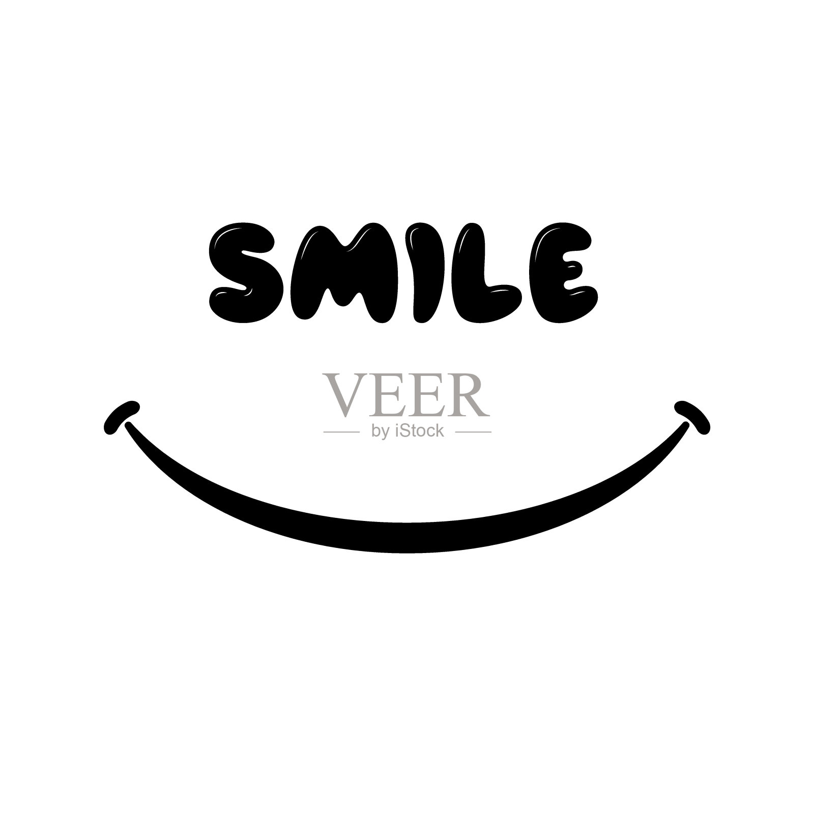 带着黄色背景的舌头微笑。咧嘴笑的概念，世界日的微笑，语言，美食，享受美食，美食家，味道，社交网络表情。平面风格趋势微笑设计矢量插图插画图片素材