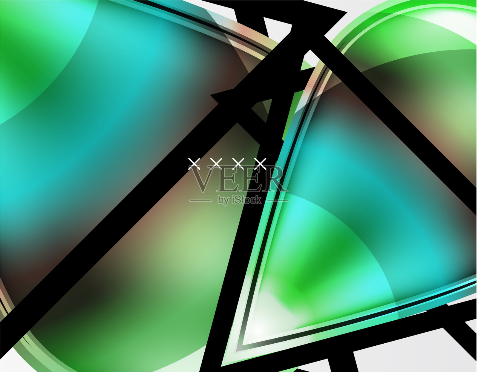 抽象背景-光泽玻璃气泡插画图片素材