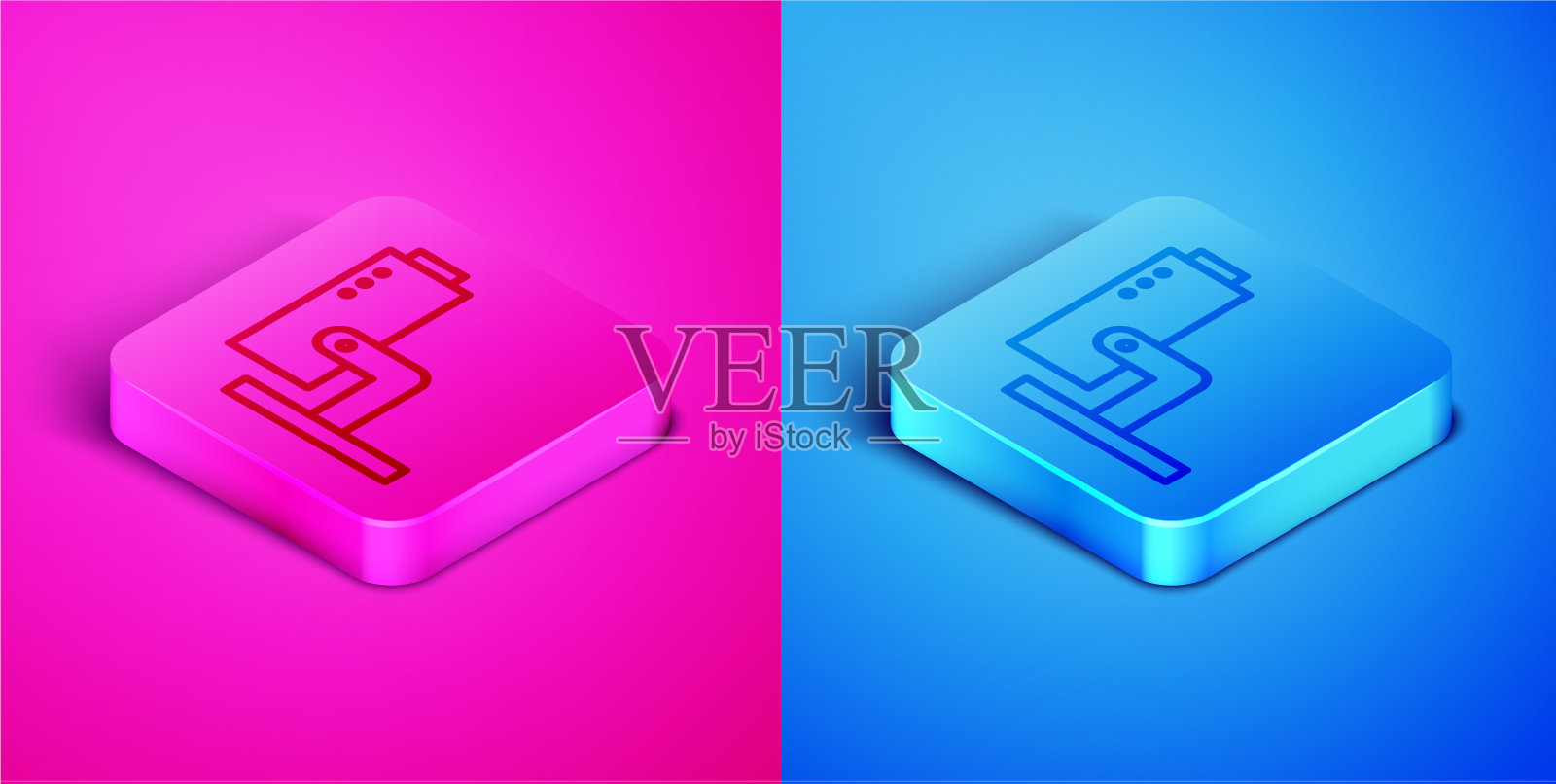 等距线安全摄像头图标隔离图标素材