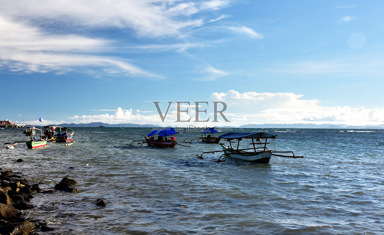 下午海滩照片摄影图片