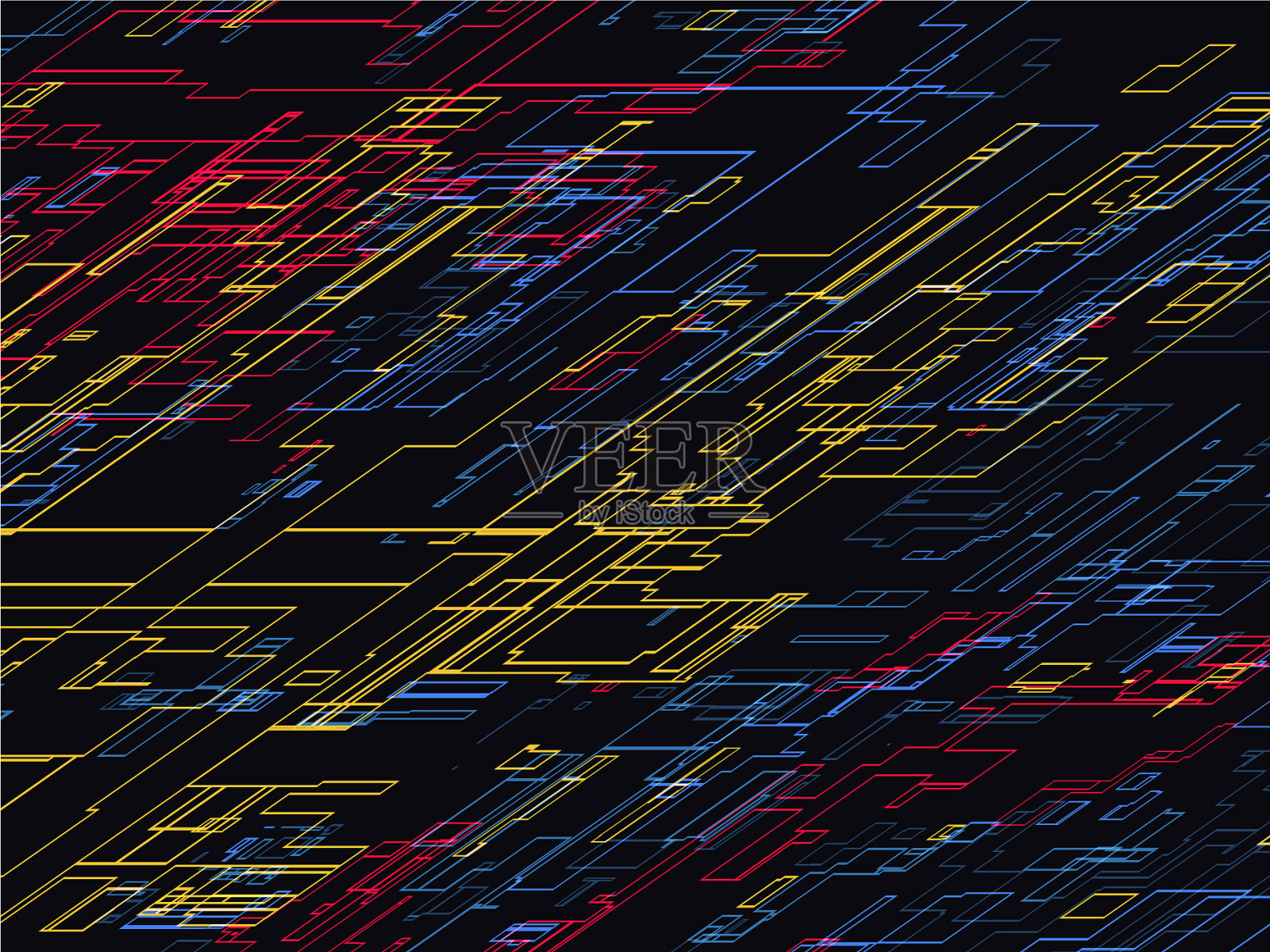 抽象技术概念背景插画图片素材