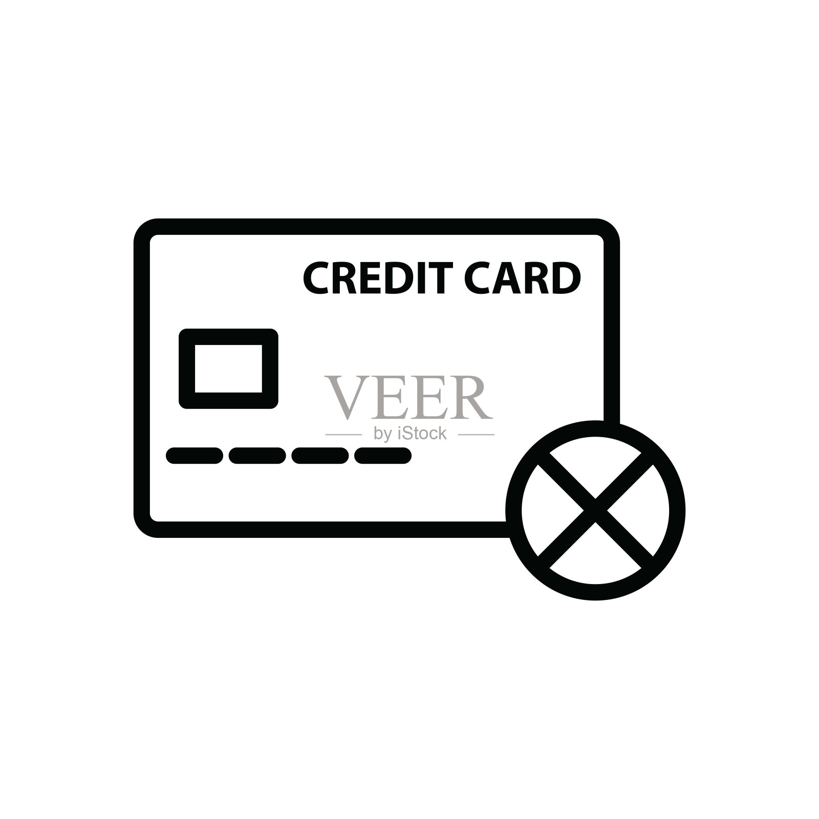 插图的信用卡图标矢量图形插画图片素材