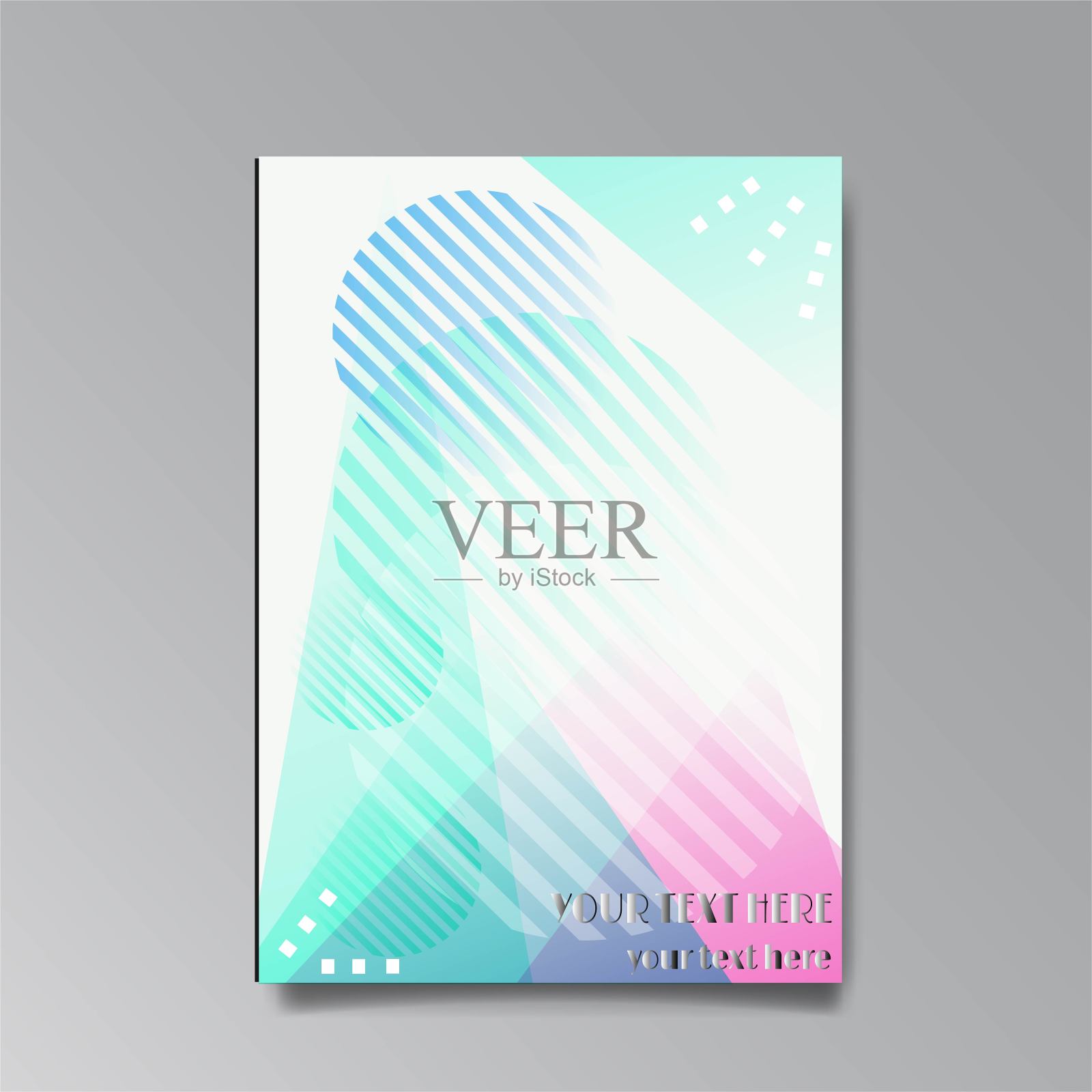 混沌抽象几何封面设计。酷的半色调闪光渐变模板集。流体塑造海报构图。复古的未来设计模板素材