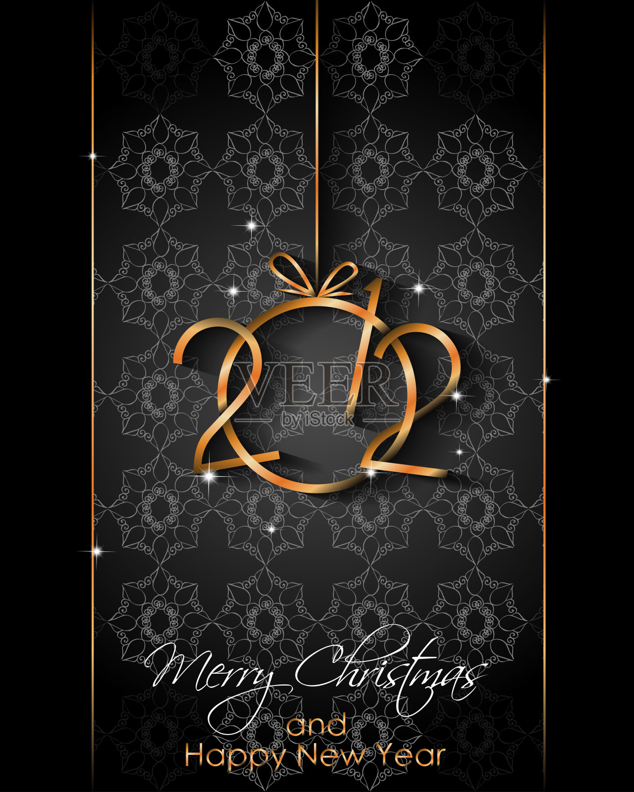 2021年新年快乐的背景为你的季节邀请，节日海报，贺卡。插画图片素材