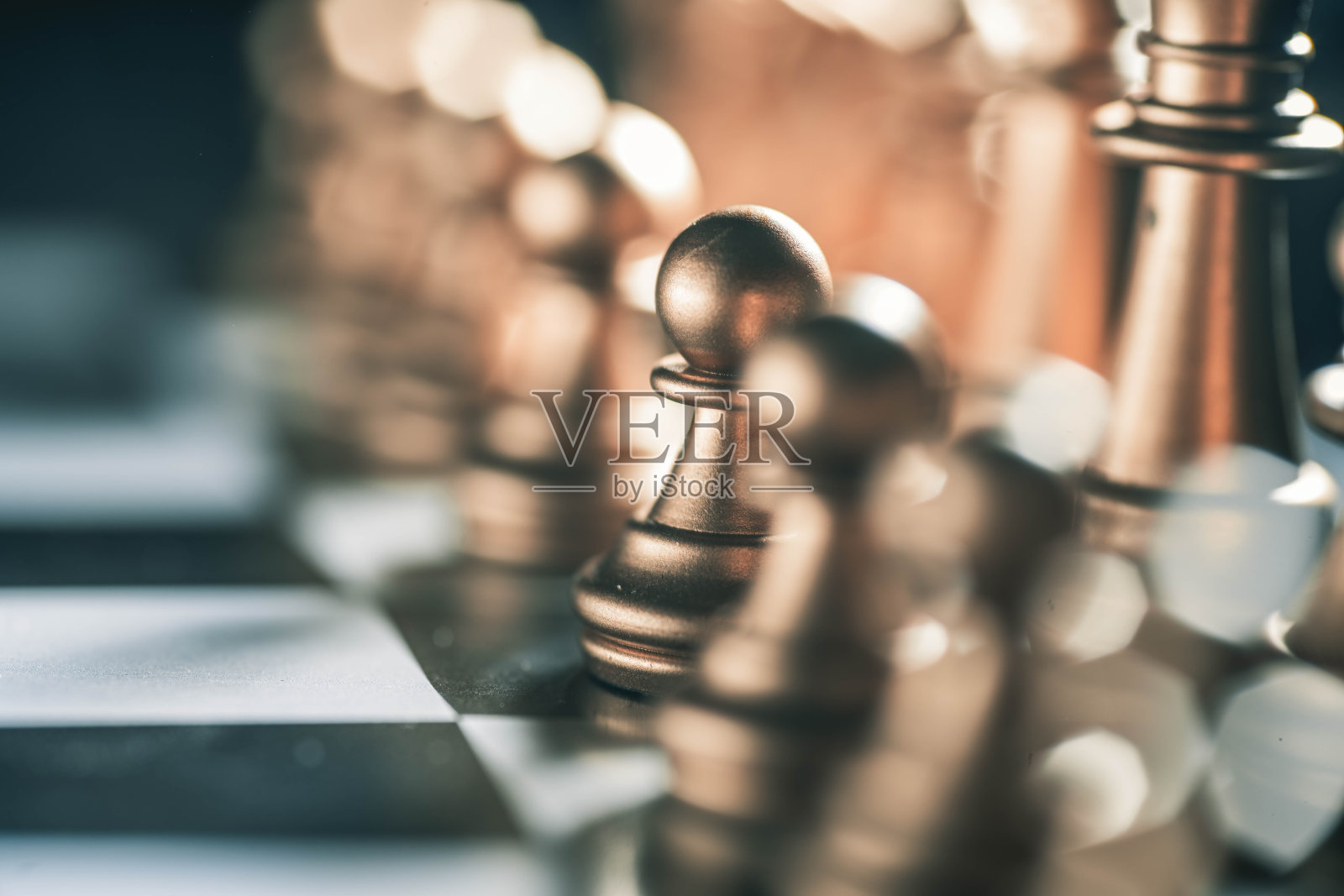 国际象棋棋盘游戏。战略构想概念业务未来图形图标。照片摄影图片