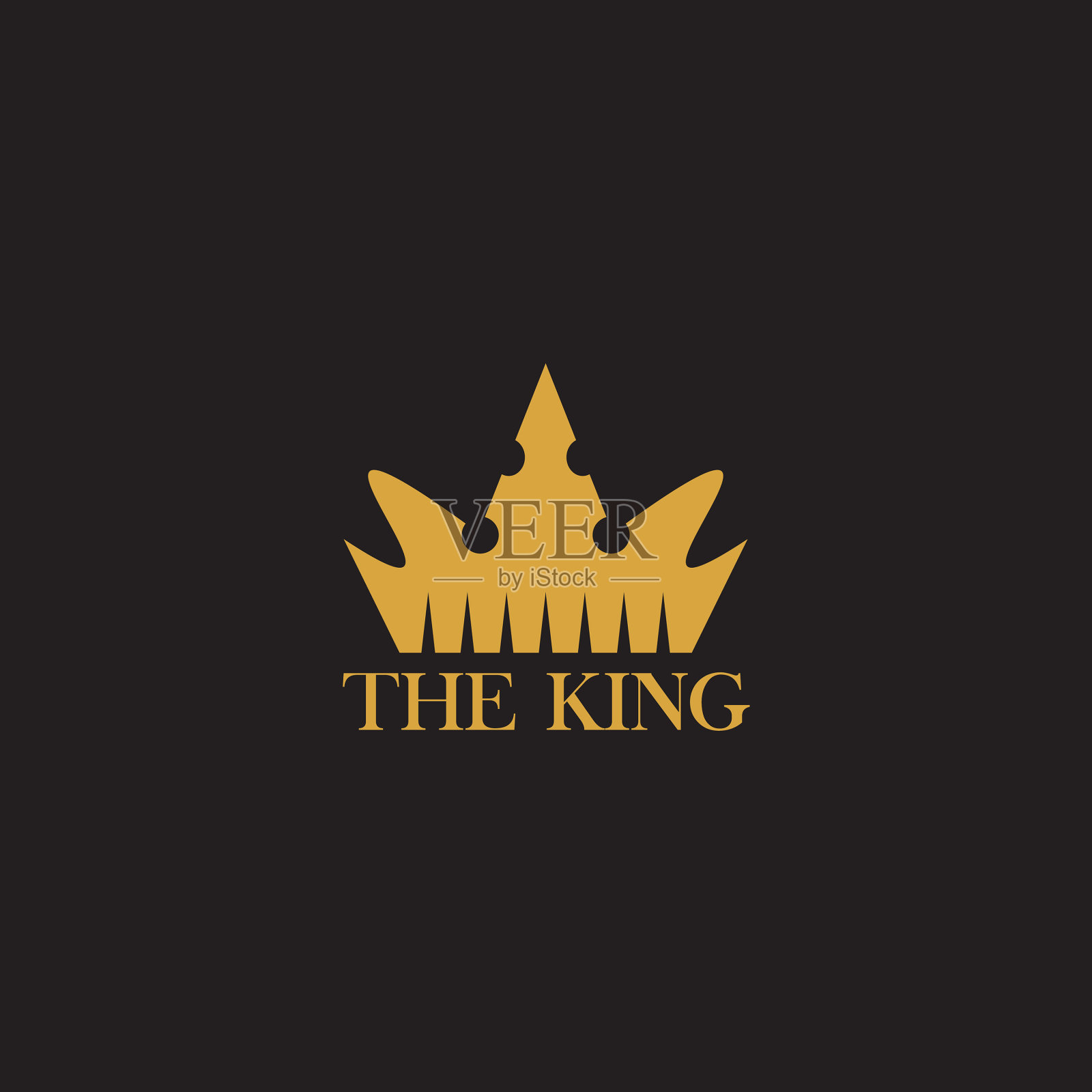 皇冠图标标志设计模板插画图片素材