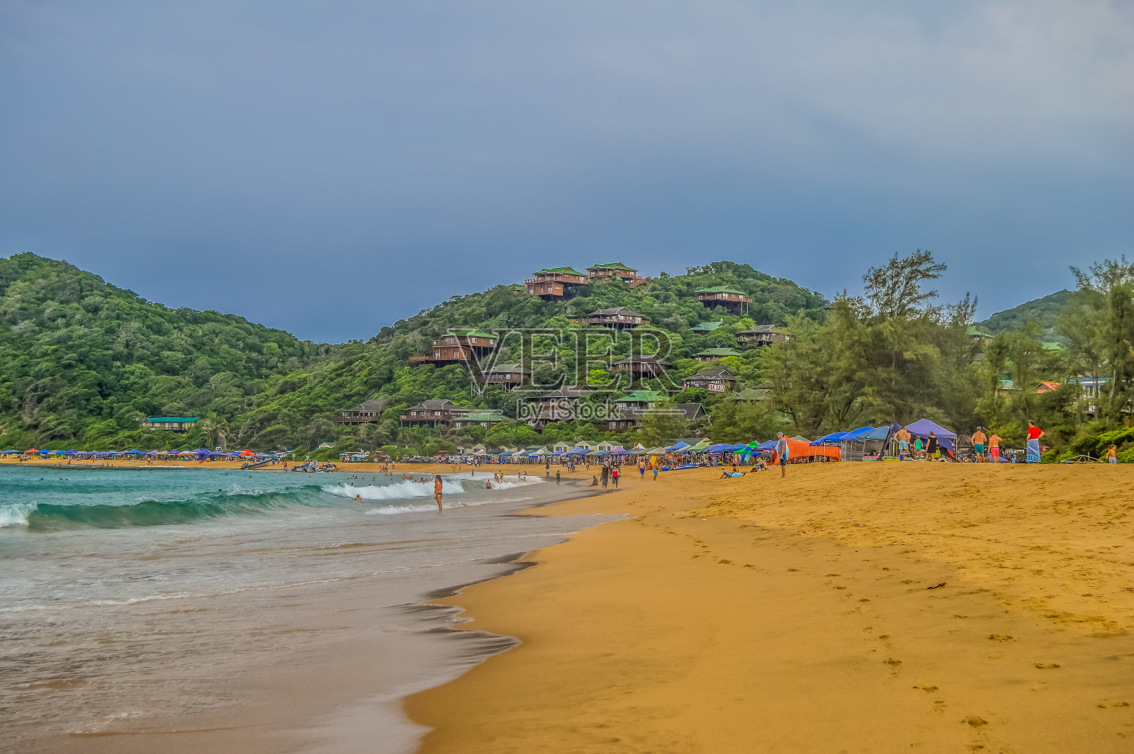 蓬塔多奥罗原始海滩在莫桑比克照片摄影图片