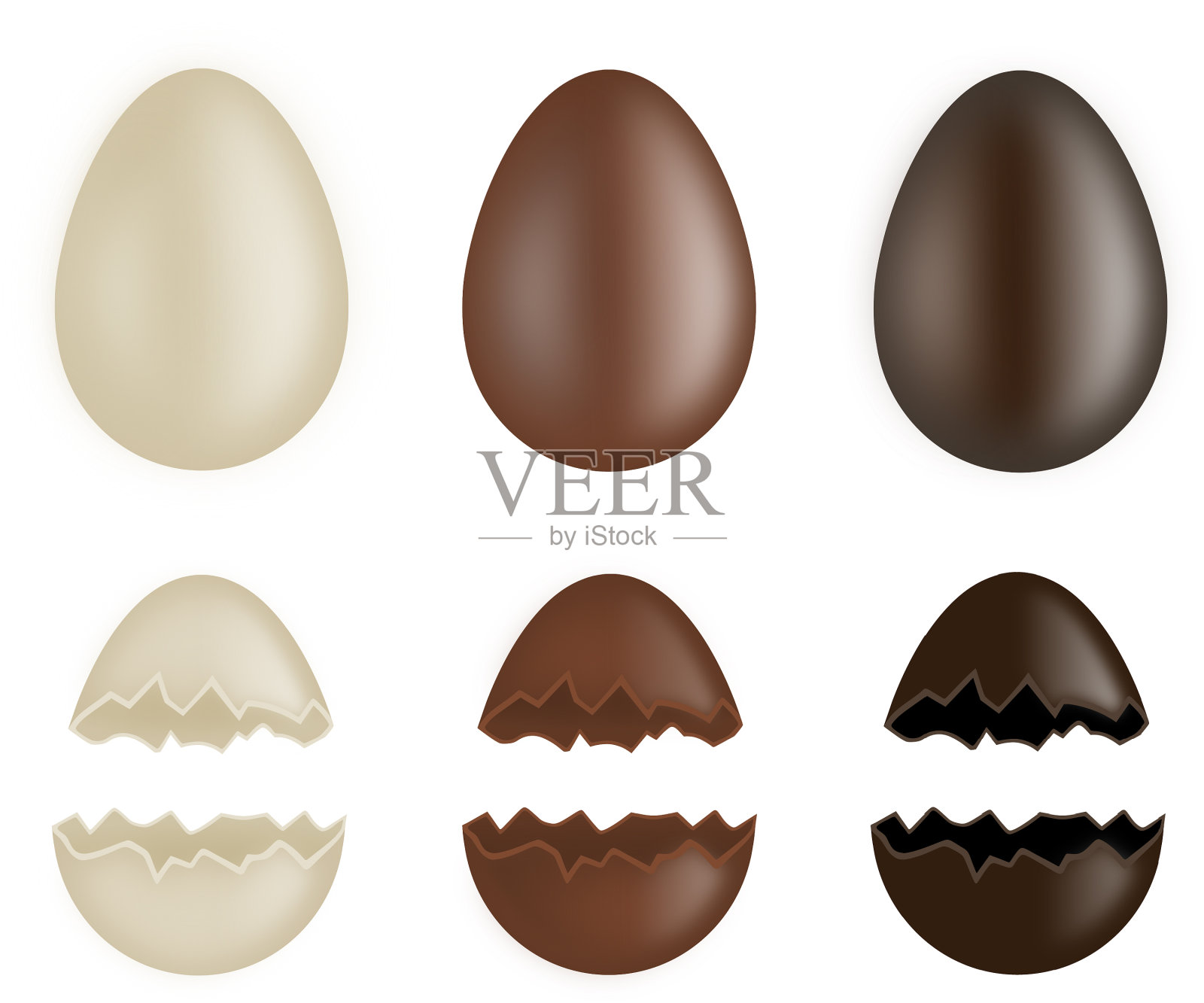 把巧克力蛋插画图片素材