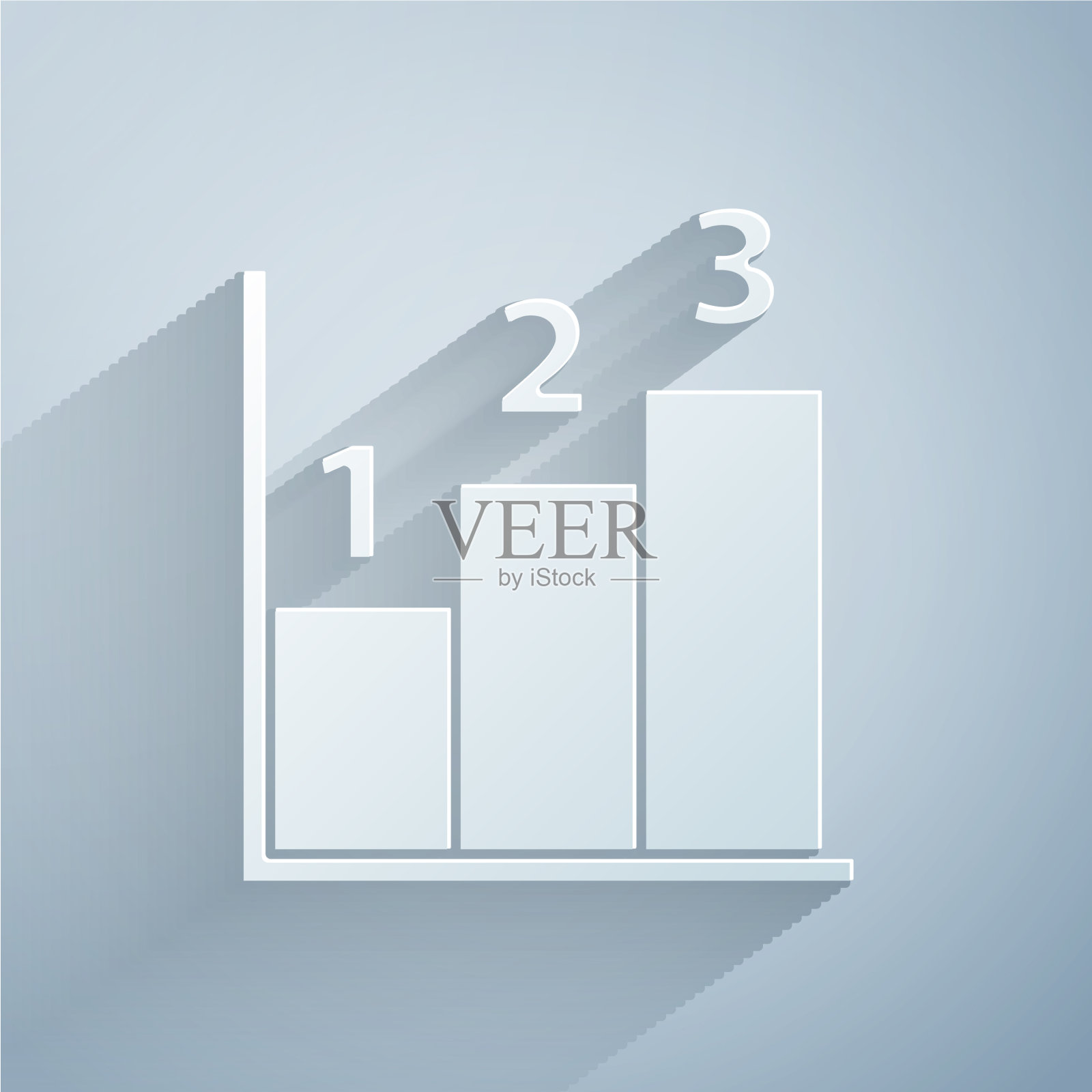 剪纸图形进度表图表插画图片素材