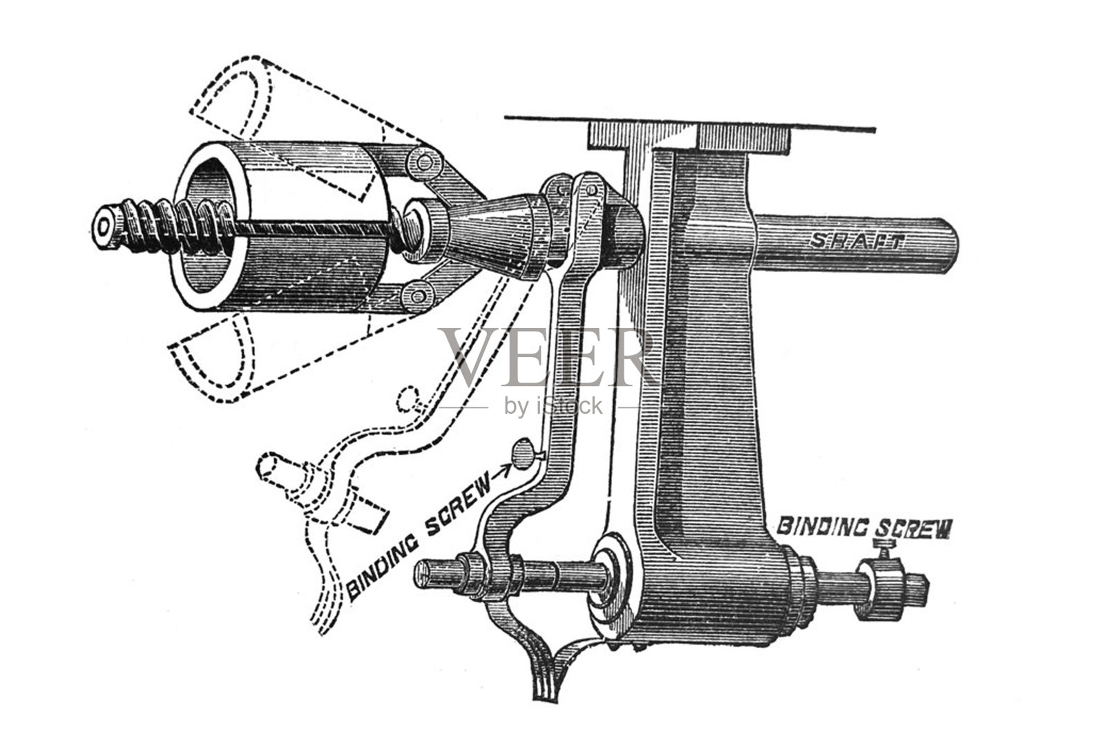 古董插图- 1890 -电气总督插画图片素材