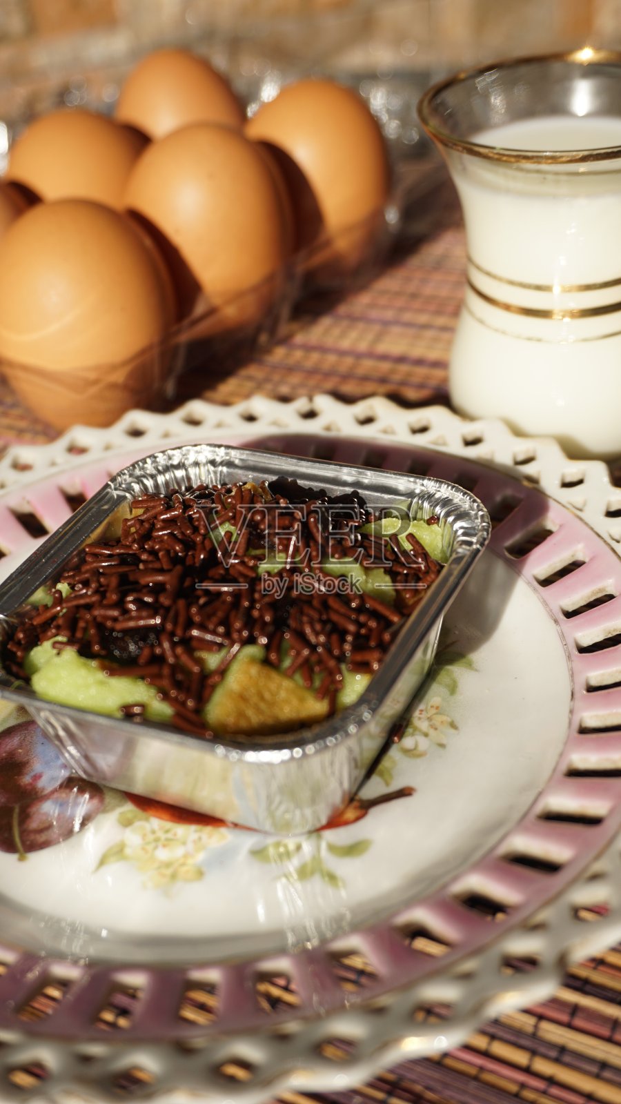 面包布丁照片摄影图片