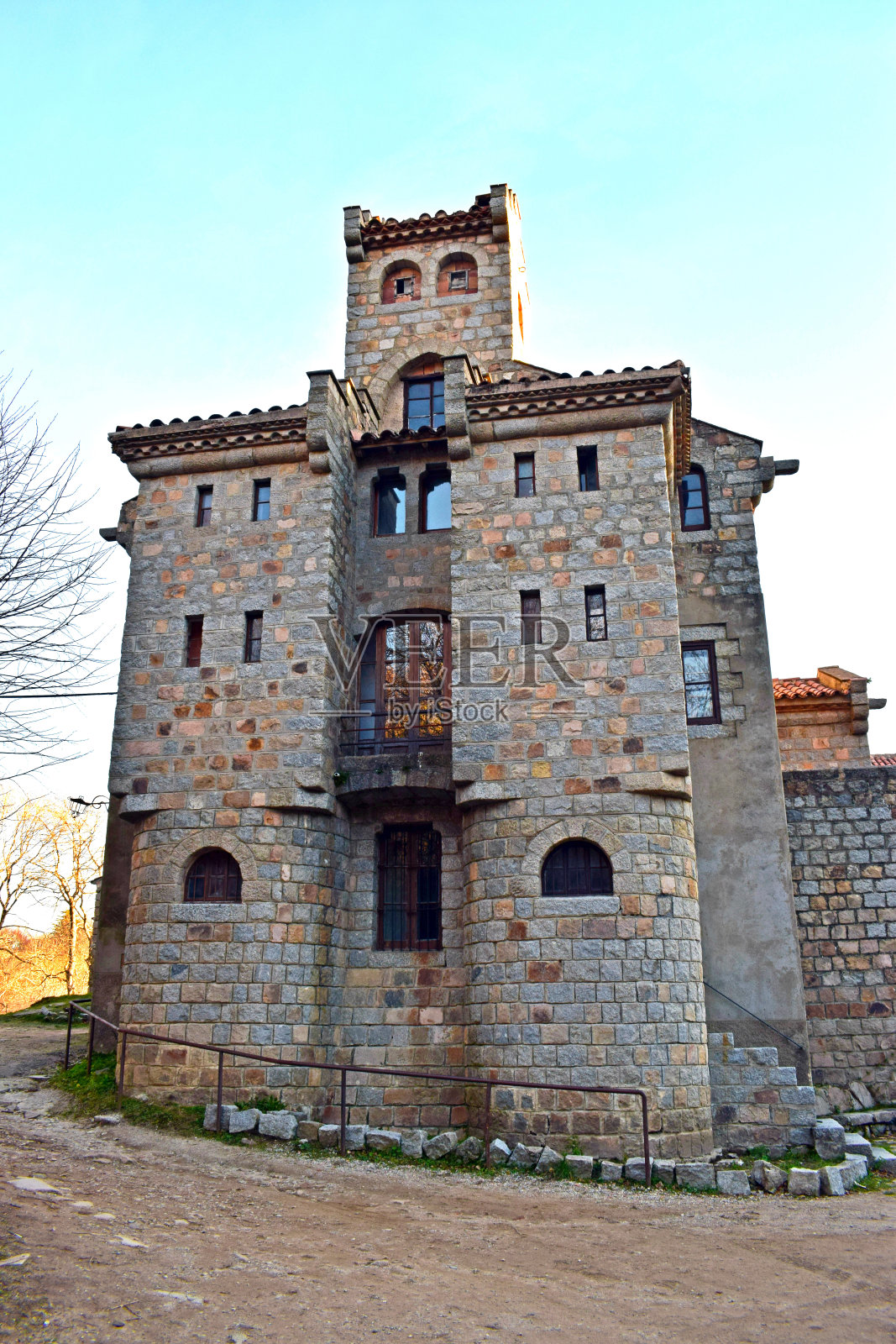 森林在El Montseny，加泰罗尼亚巴塞罗那照片摄影图片