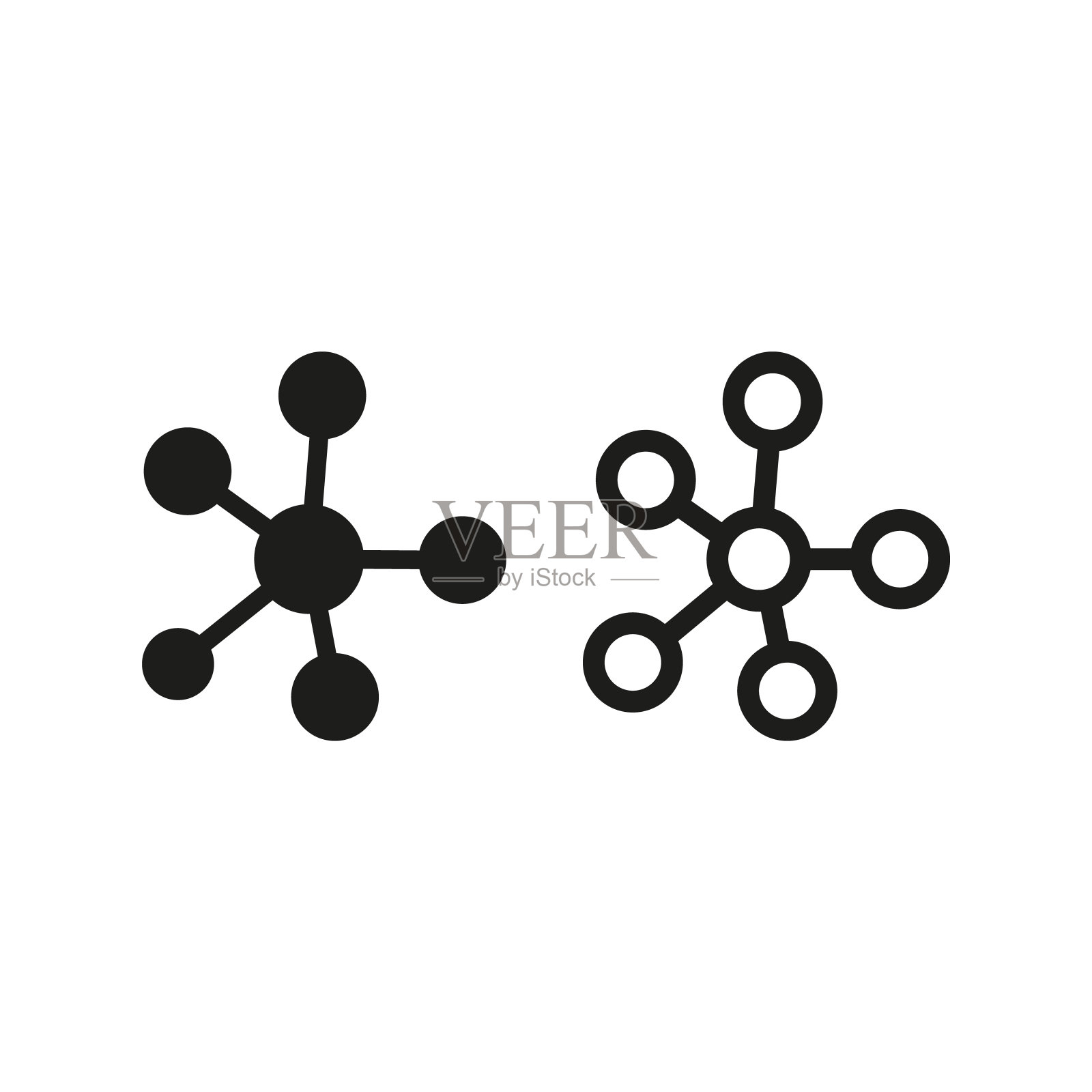 思维导图图标在白色背景。图标素材
