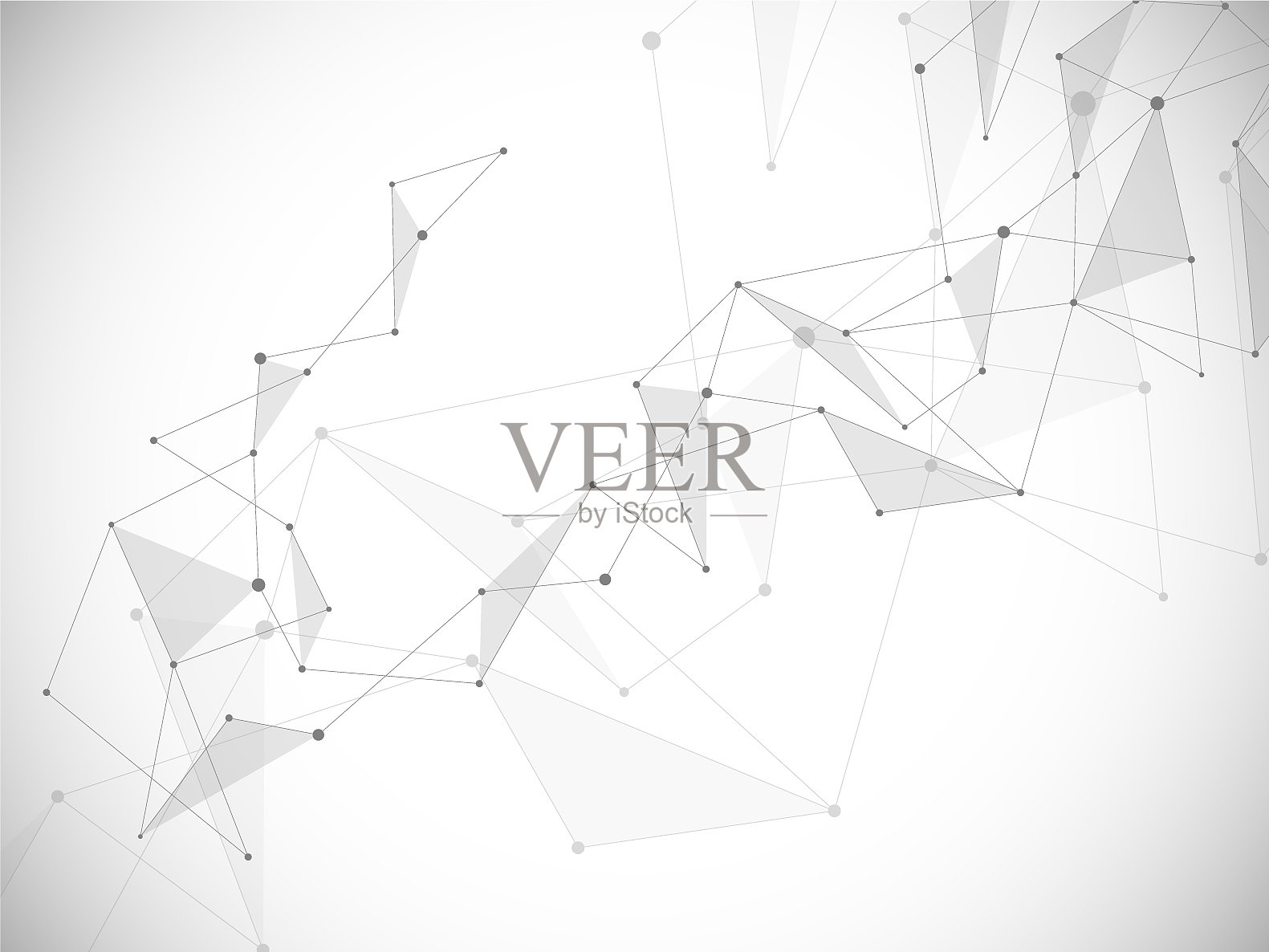 抽象连接点与线连接插画图片素材