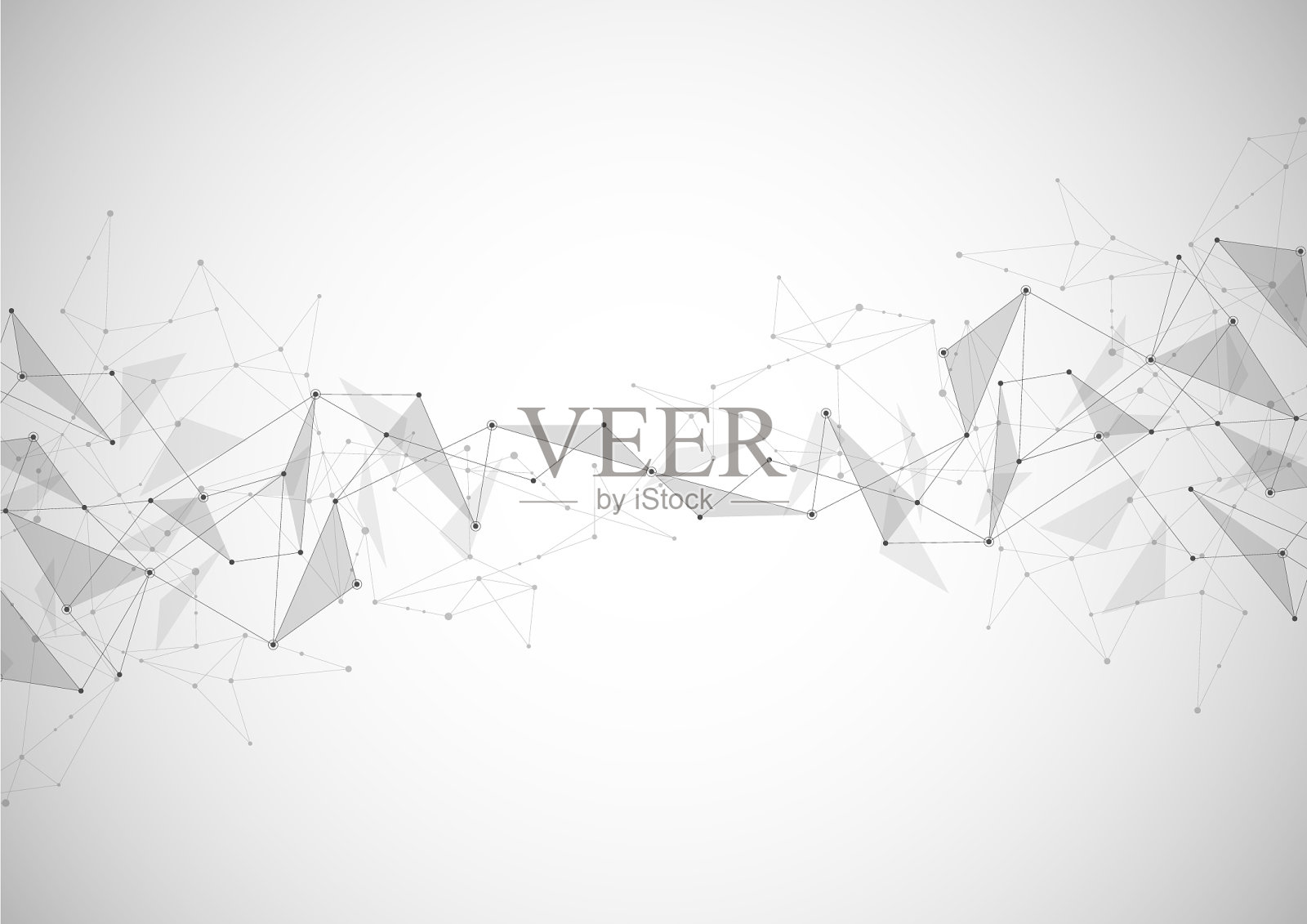 抽象连接点与线连接插画图片素材