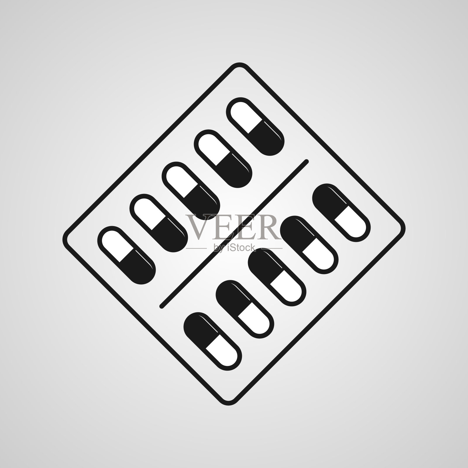 胶囊中的胶囊图标矢量收集。图标素材