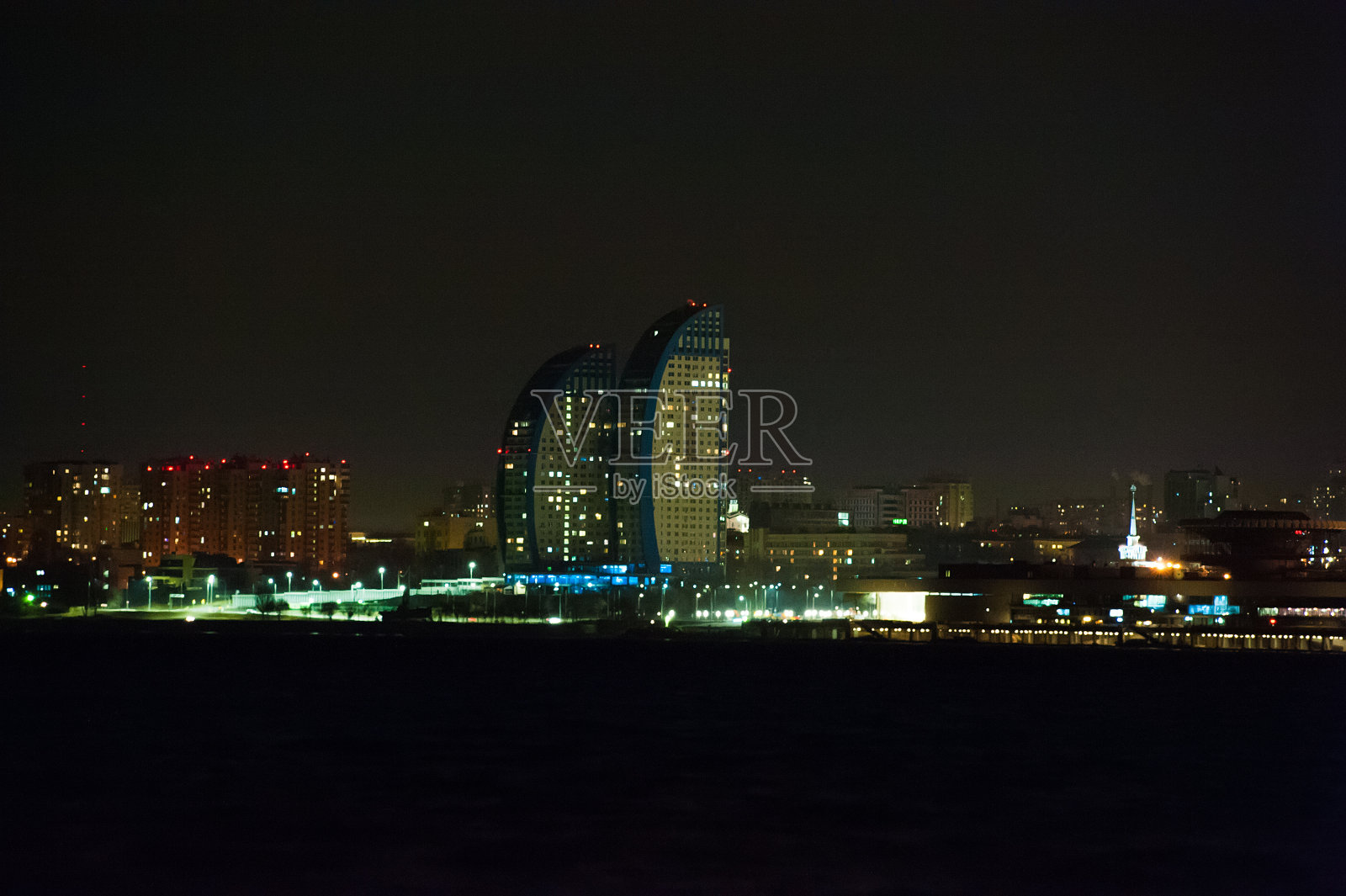 城市夜景照片摄影图片