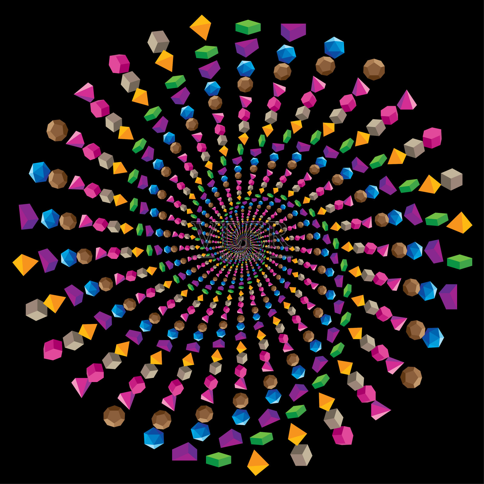 带点的半色调螺旋图案或纹理插画图片素材