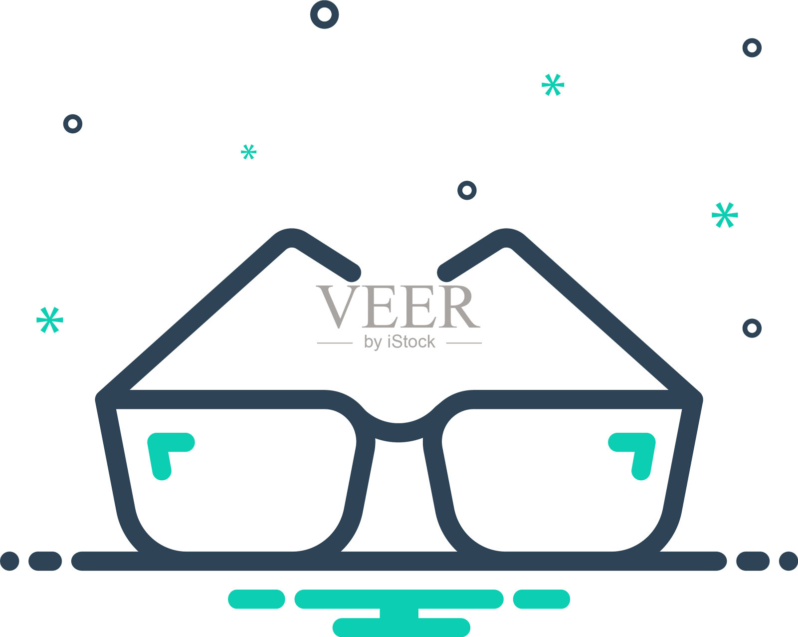 眼镜插画图片素材