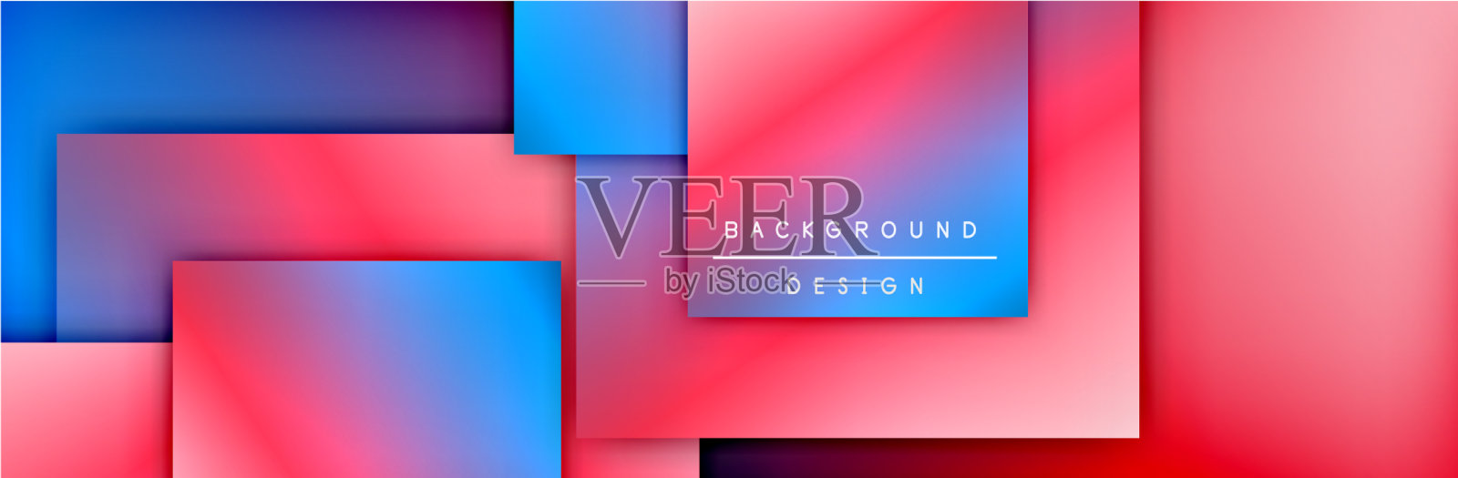 正方形形状构成几何抽象插画图片素材