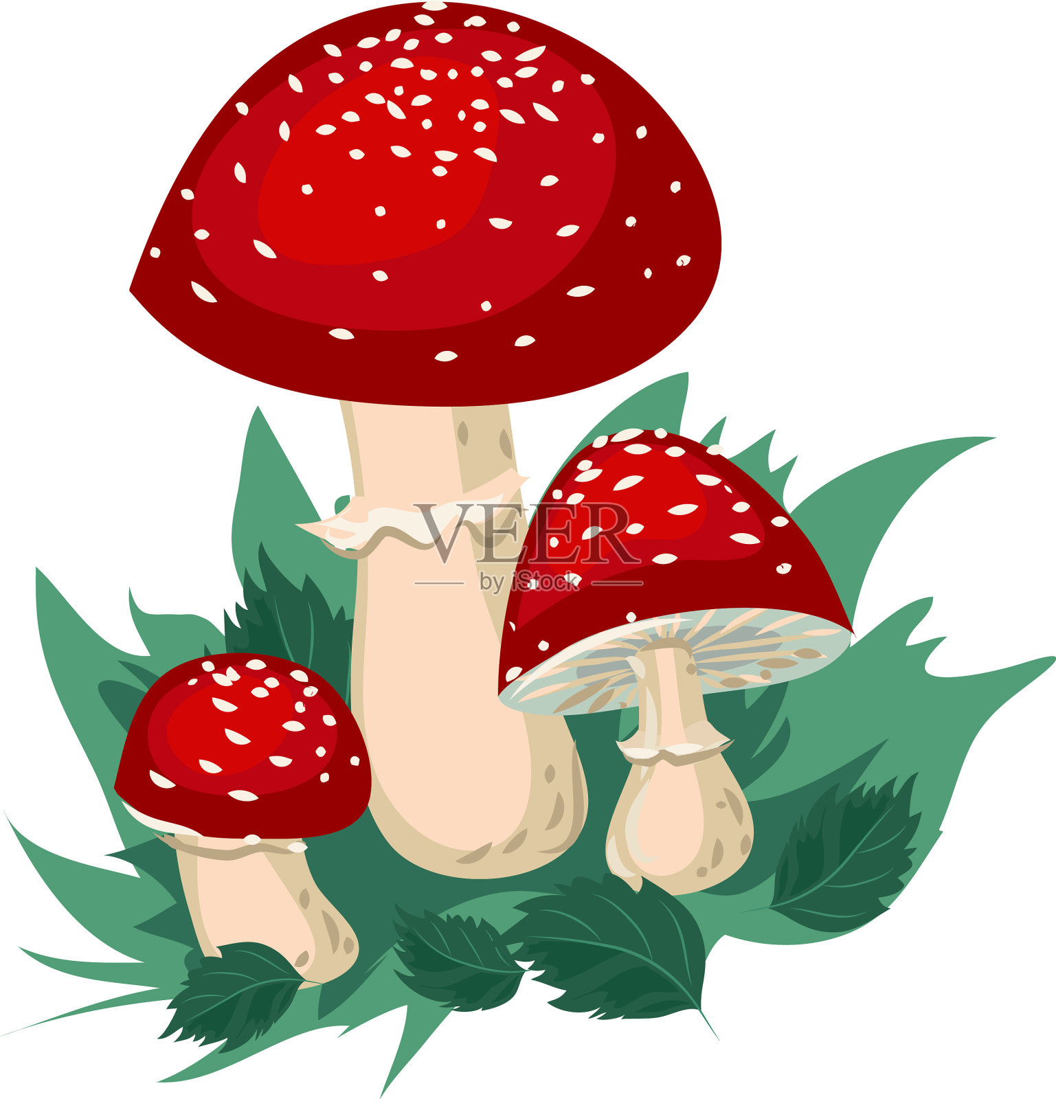 红蝇木耳放入设计元素图片