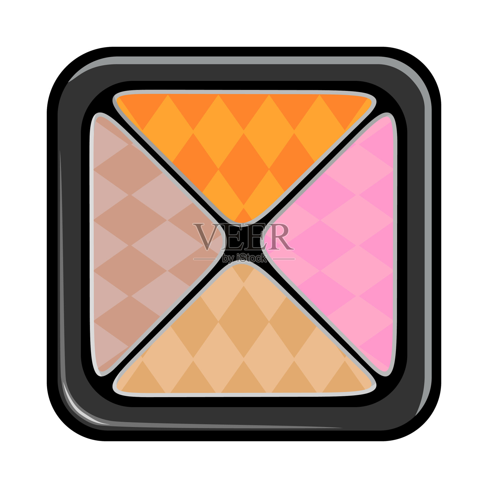 设计眼影和调色板标志插画图片素材