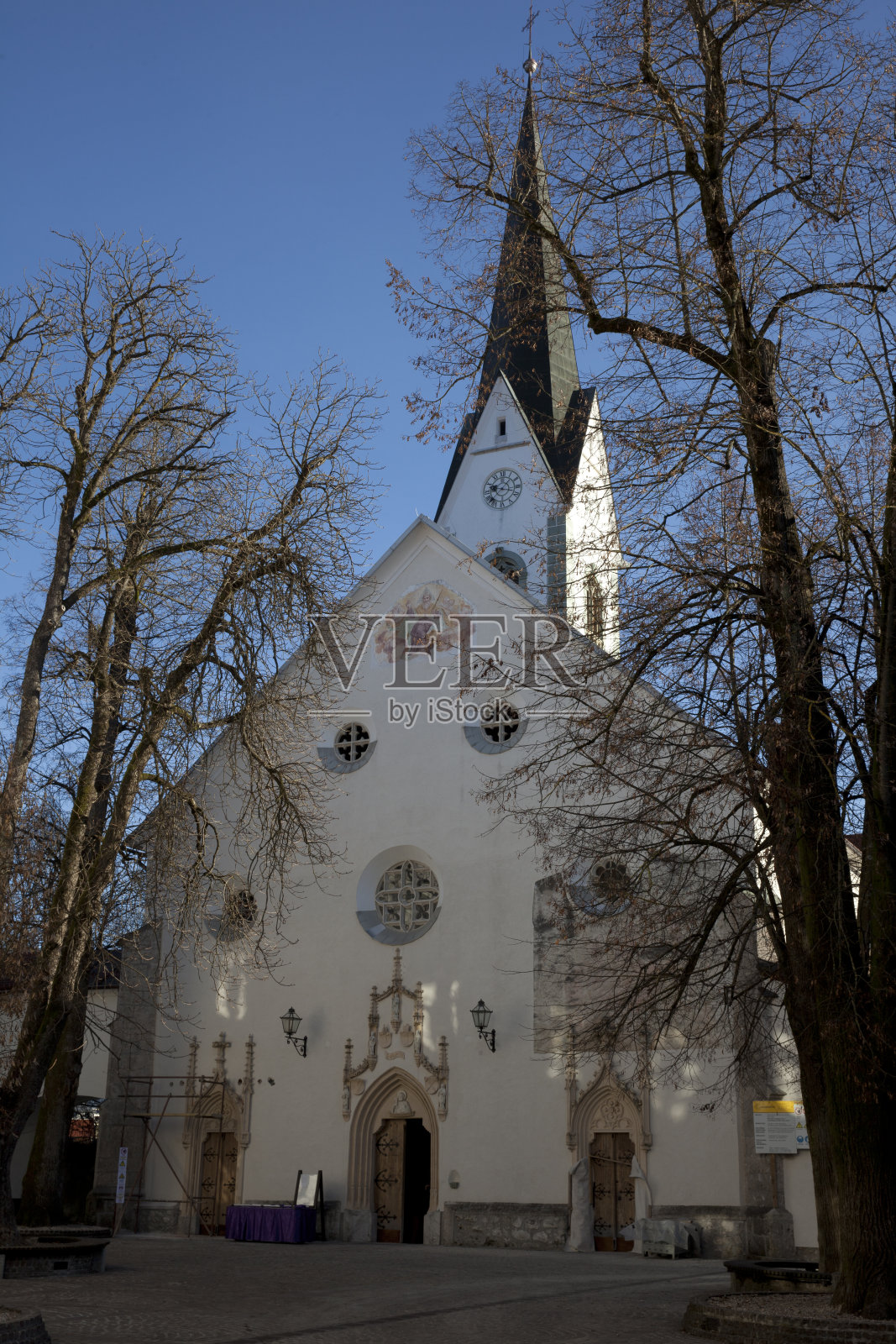 Radovljica、斯洛文尼亚、欧洲。照片摄影图片