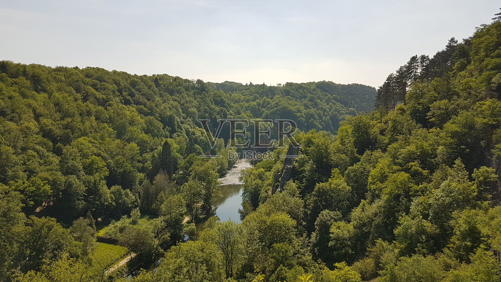 山谷景色照片摄影图片