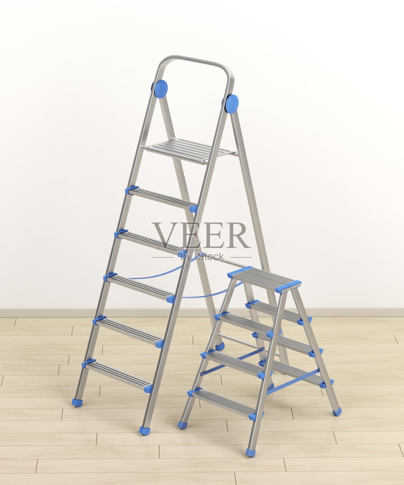 不同尺寸的梯子照片摄影图片