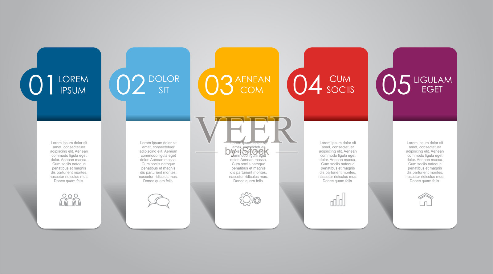 信息图设计模板与地方为您的数据。矢量插图。插画图片素材