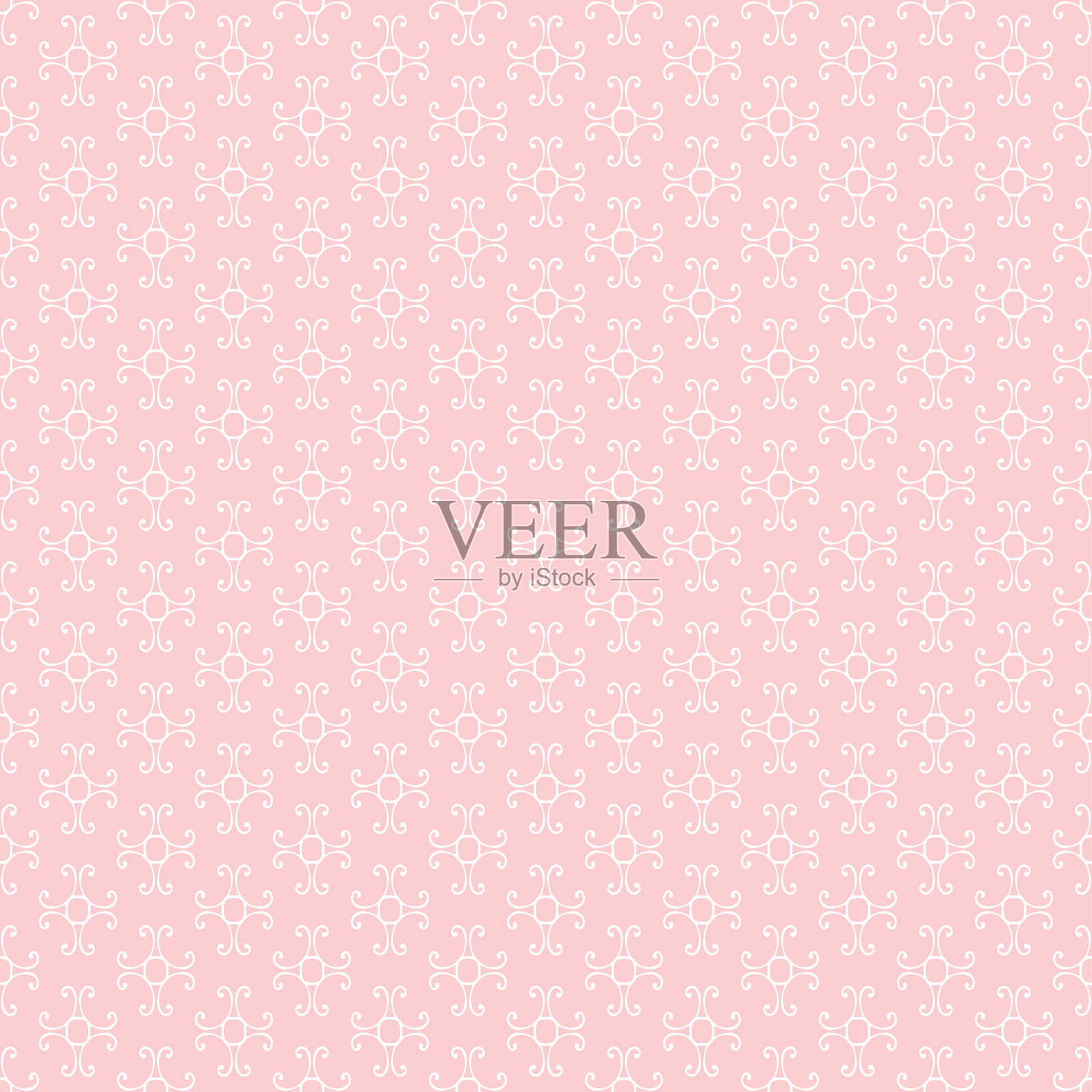 背景图案。粉红色和白色。复古无缝墙纸纹理。用于织物、瓷砖、室内设计或墙纸的花卉图案。背景矢量图插画图片素材