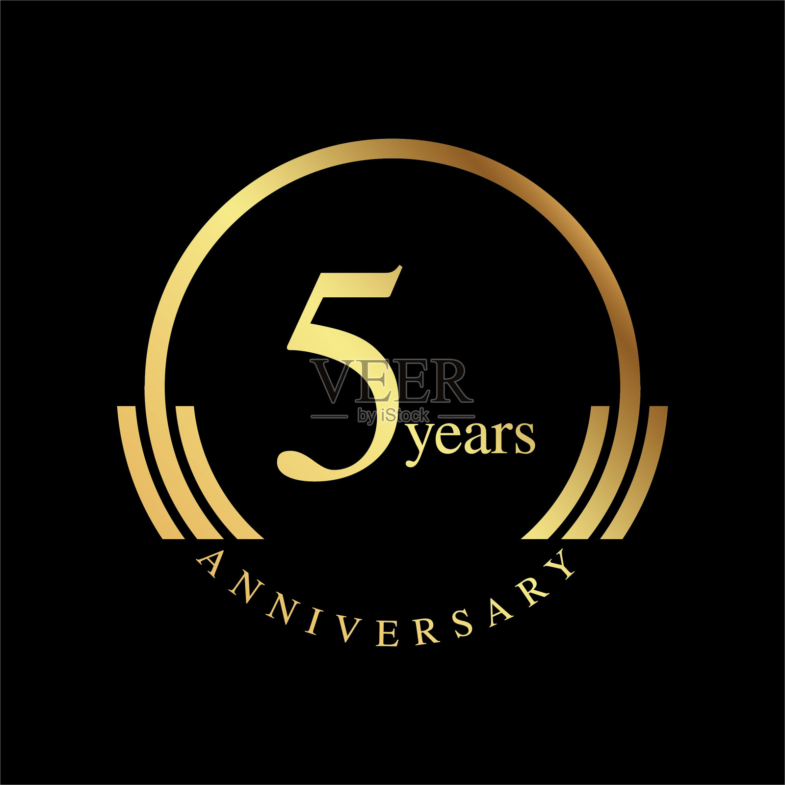 周年标志设计集矢量模板设计插图插画图片素材