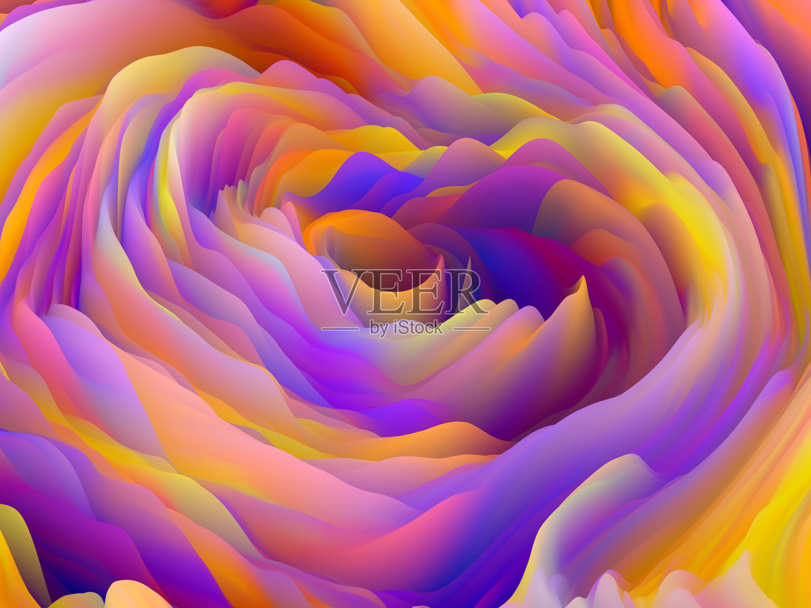 有机力量的层次插画图片素材