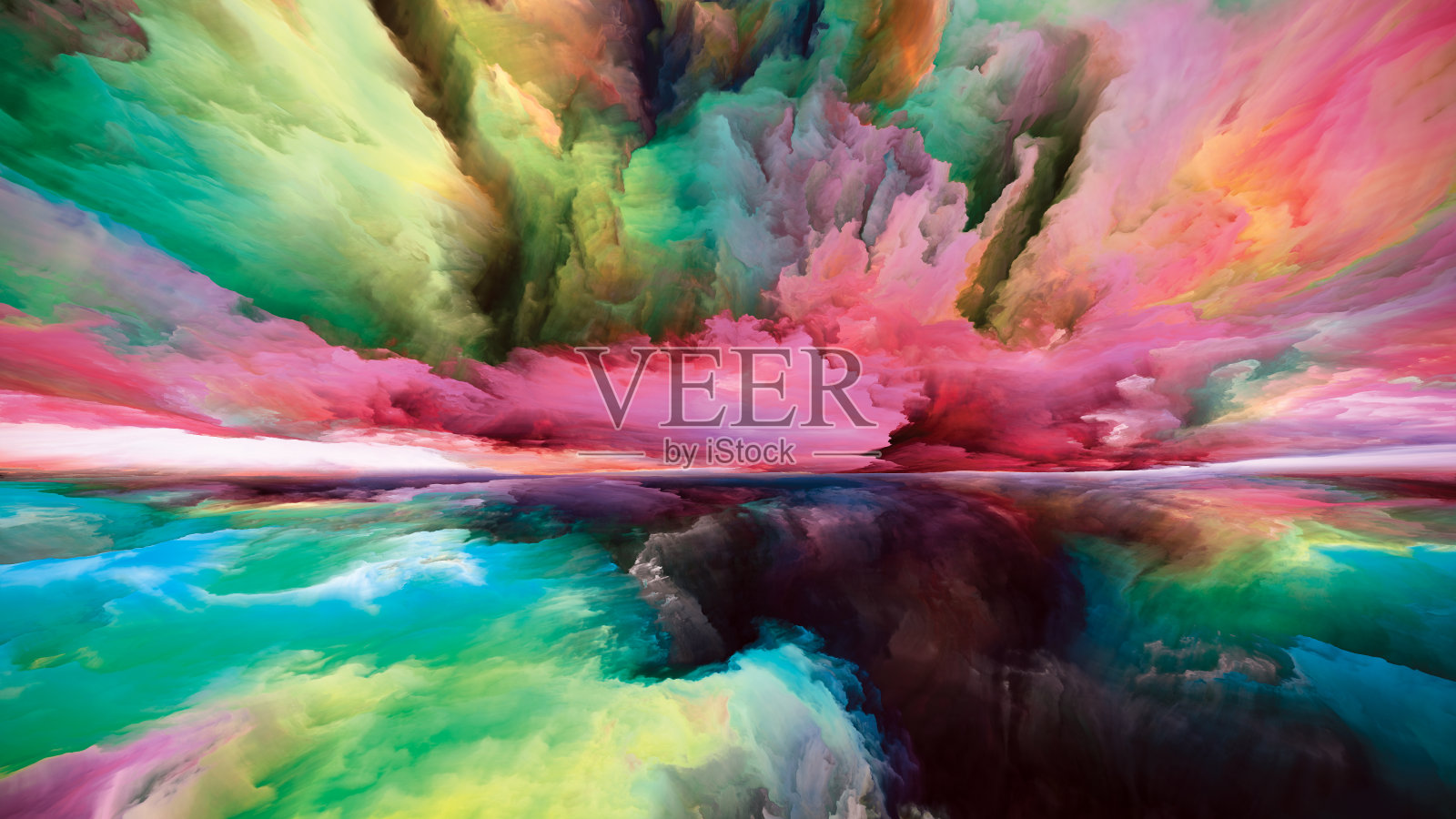 路径的梦境插画图片素材