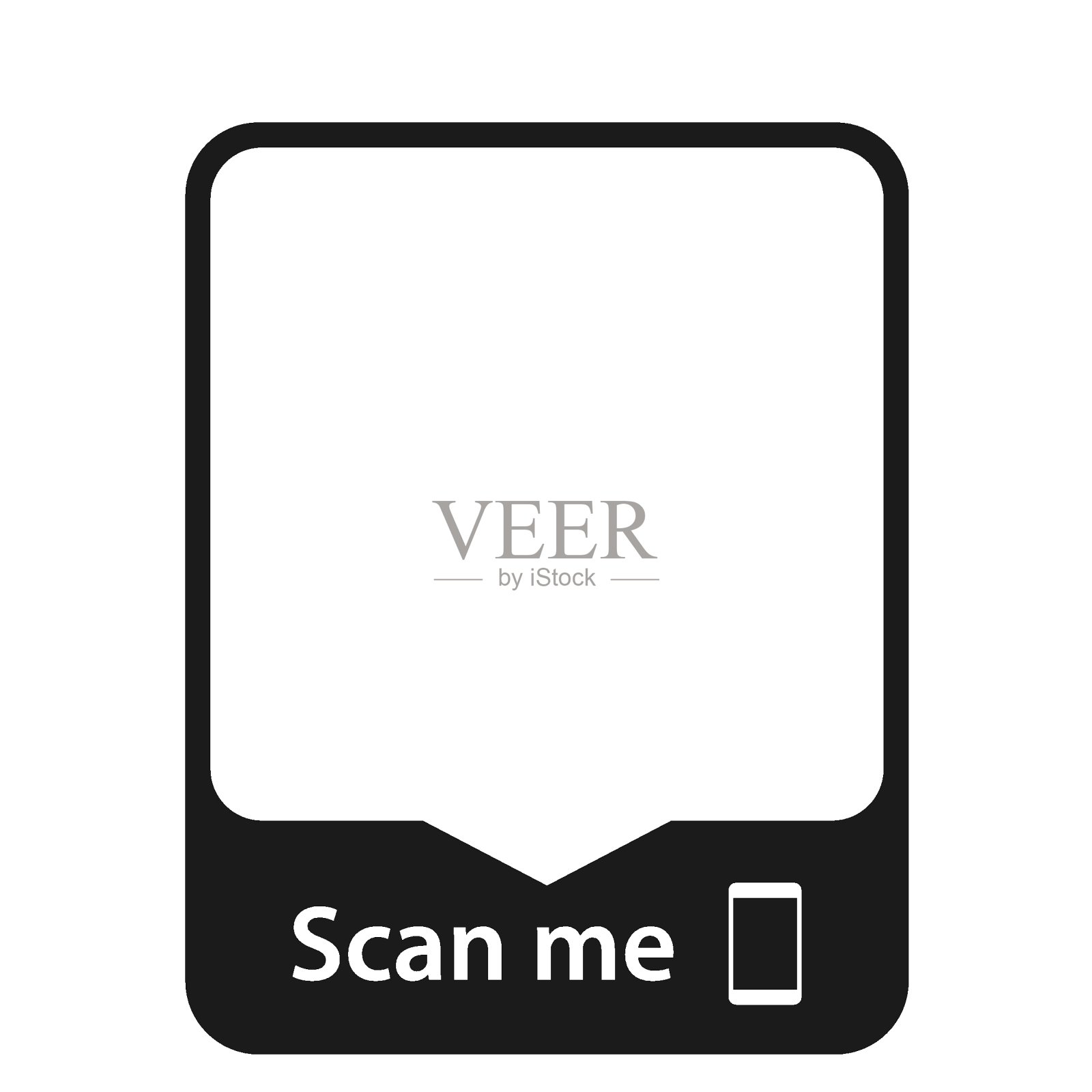 QR码集。扫描二维码图标。模板扫描我的智能手机二维码。手机app、支付、手机二维码。矢量插图。插画图片素材